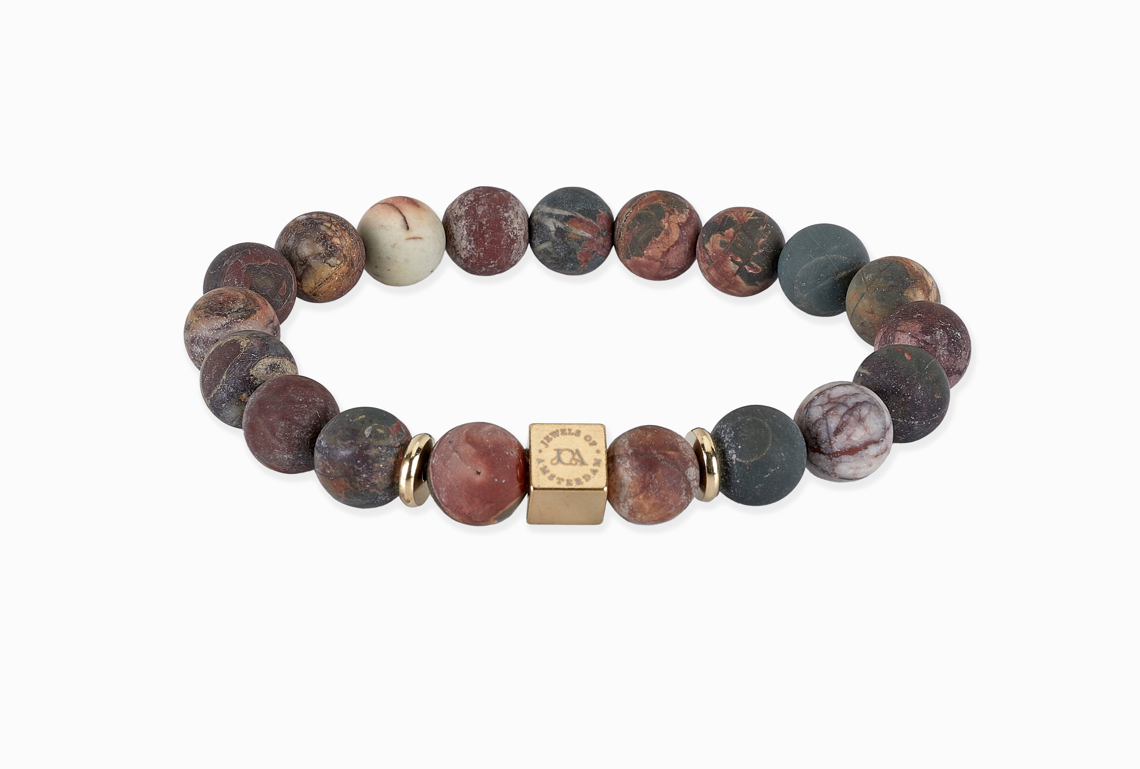 heren picasso edelteen armband goud