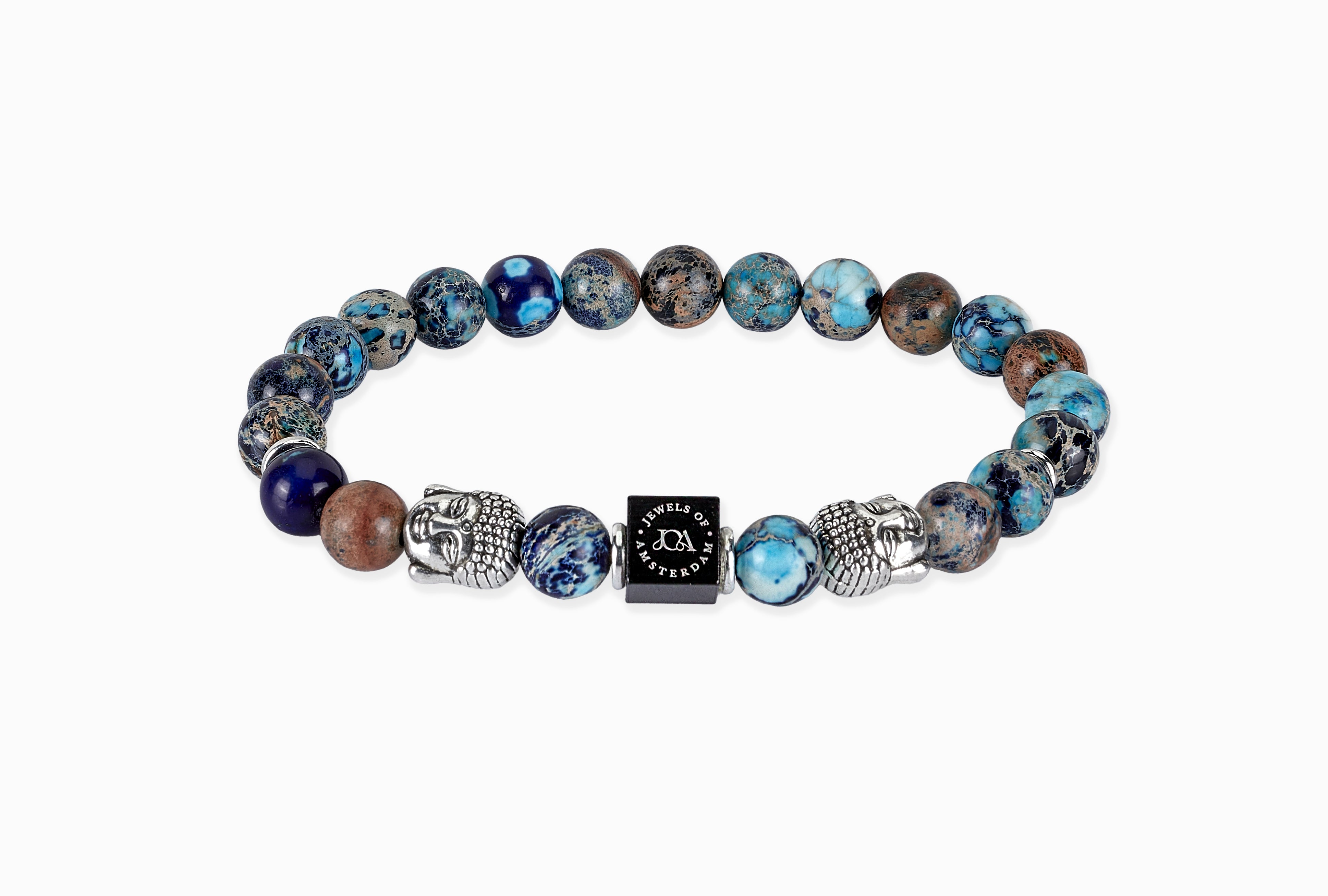 Picasso Jaspis Boeddha armband - 8mm