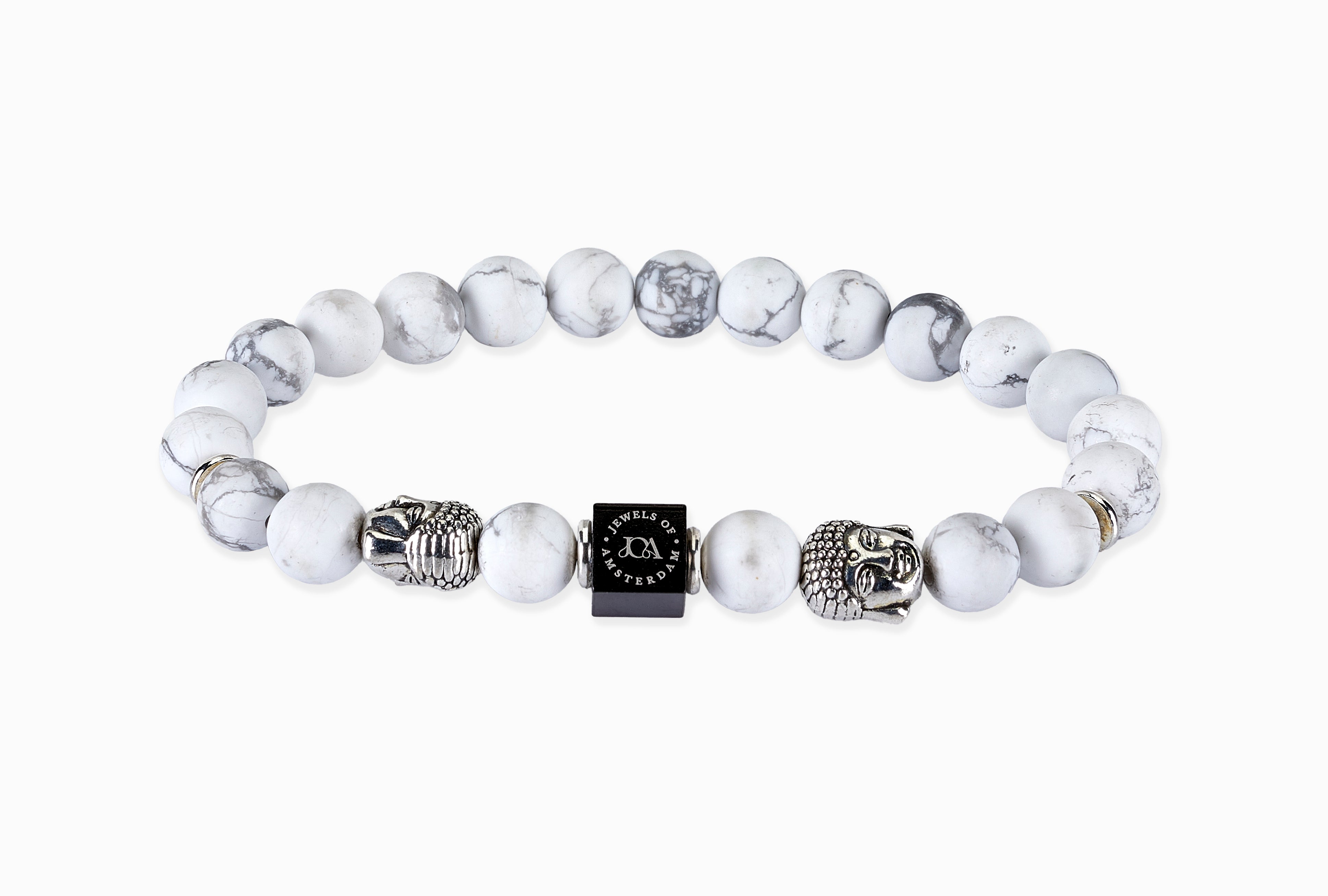 howliet edelsteen armband zilveren boeddha