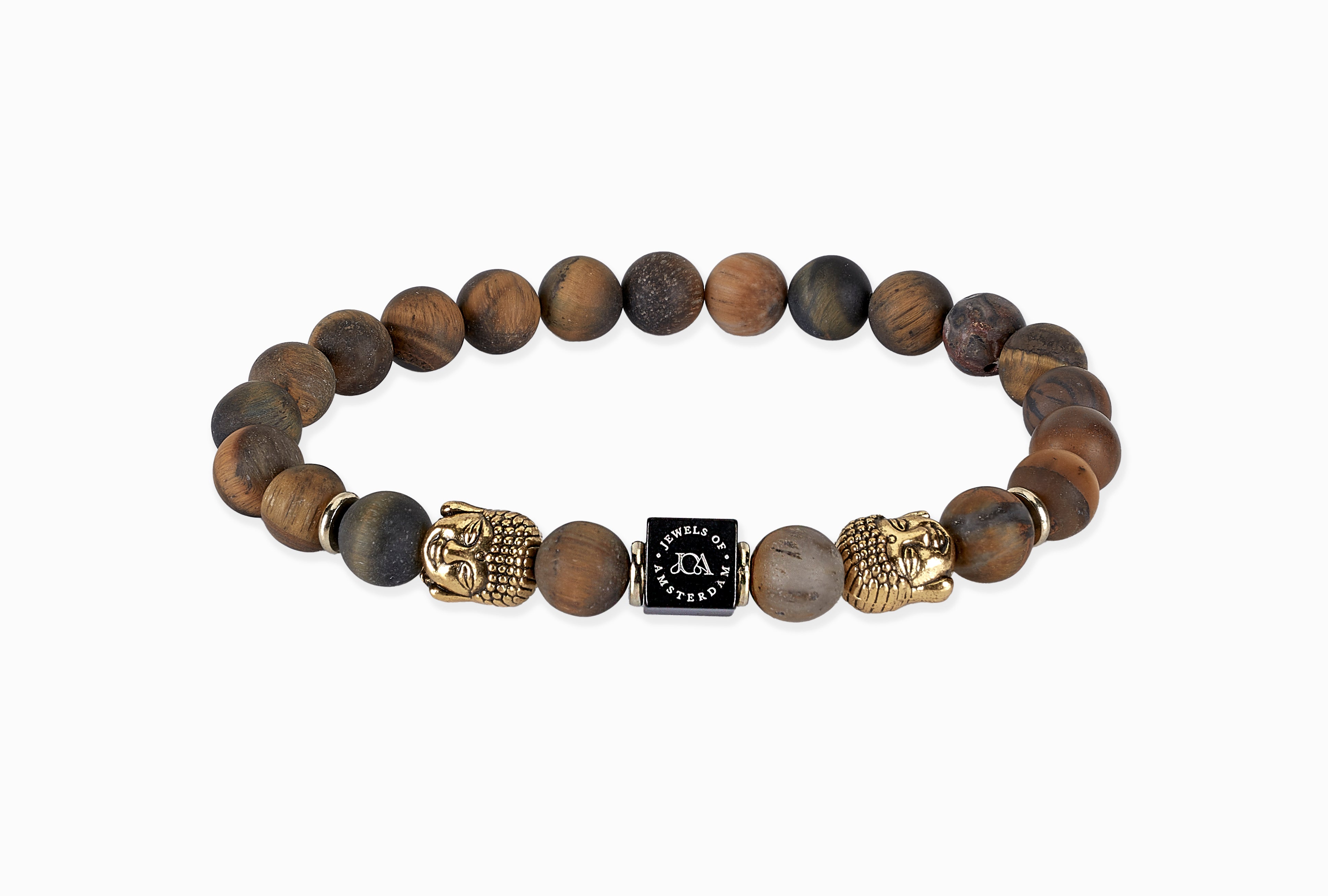 Picasso Jaspis Boeddha armband - 8mm