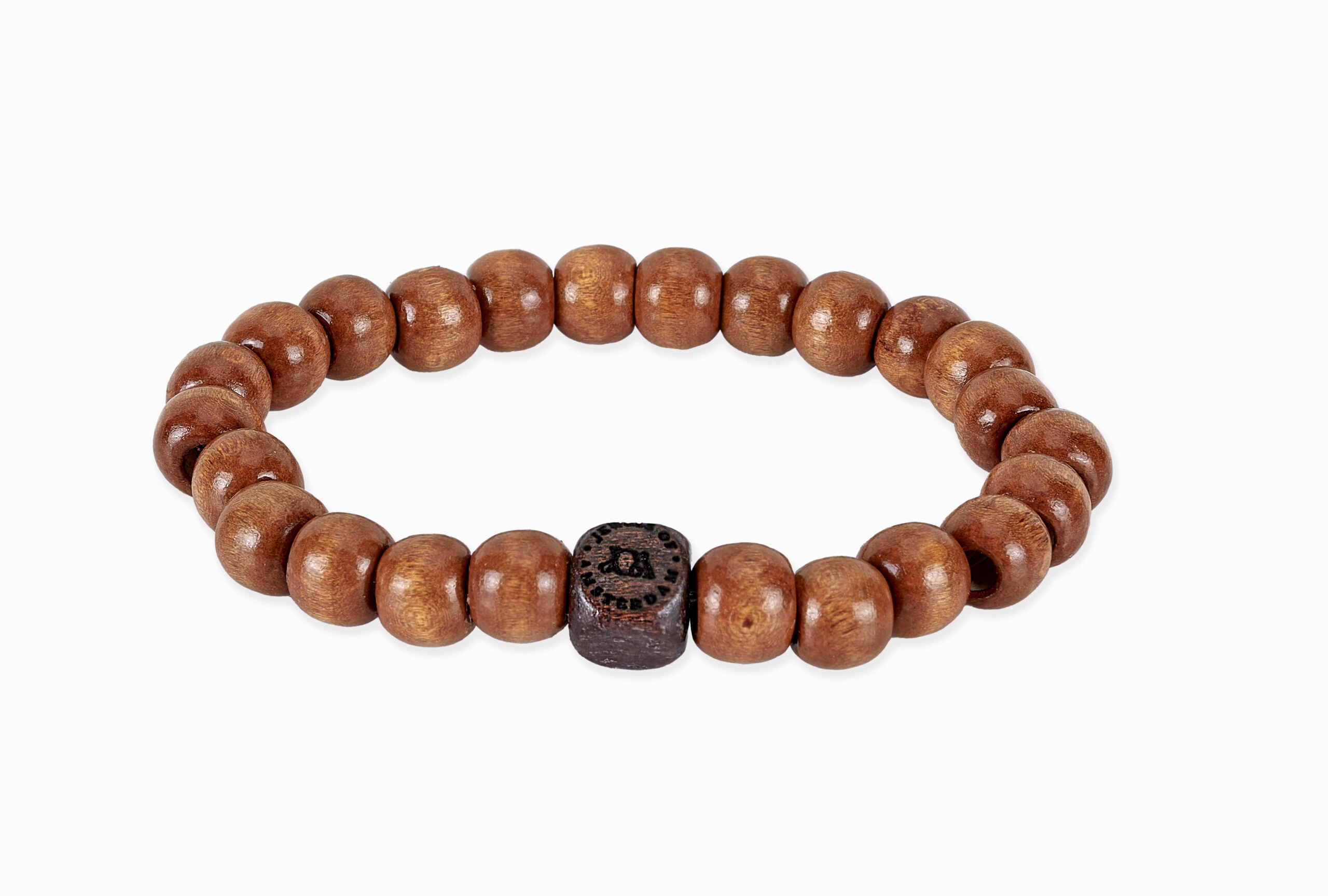 bruin houten heren armband
