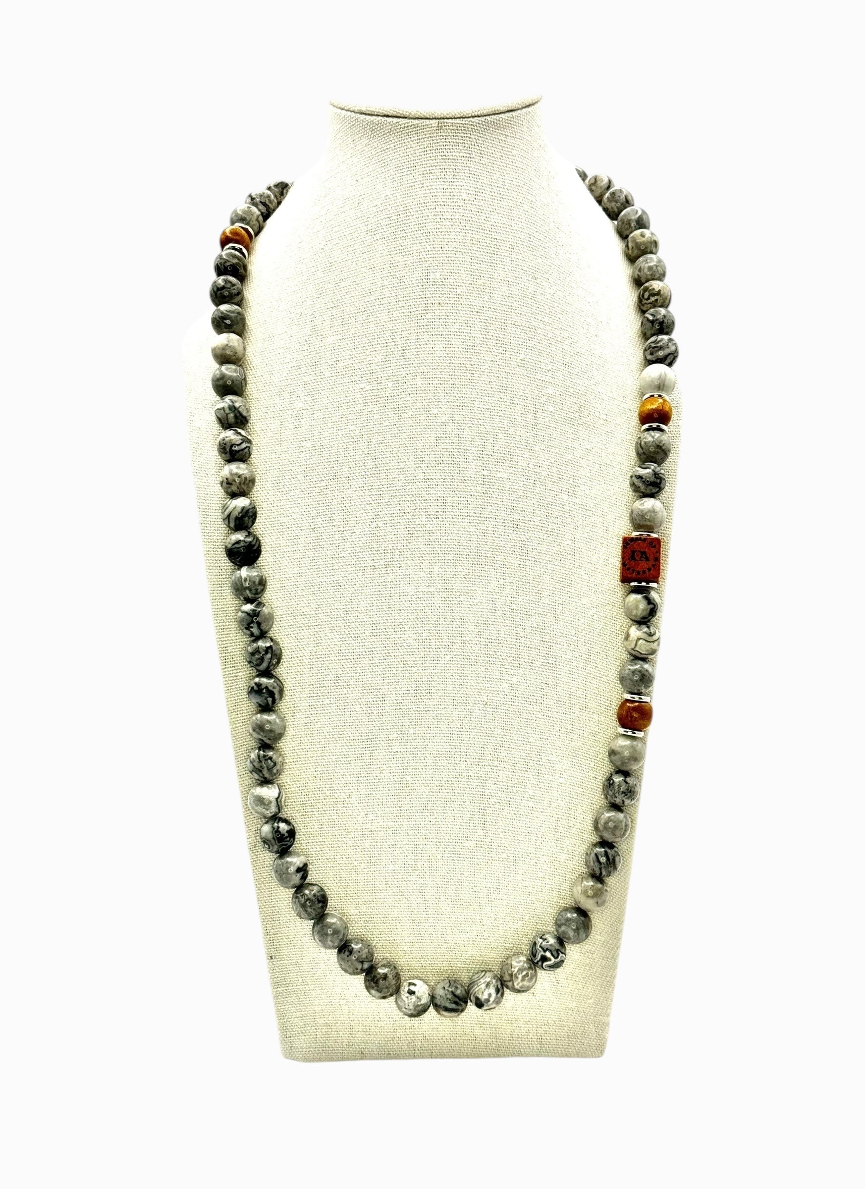 Picasso Jaspis ketting - 10mm