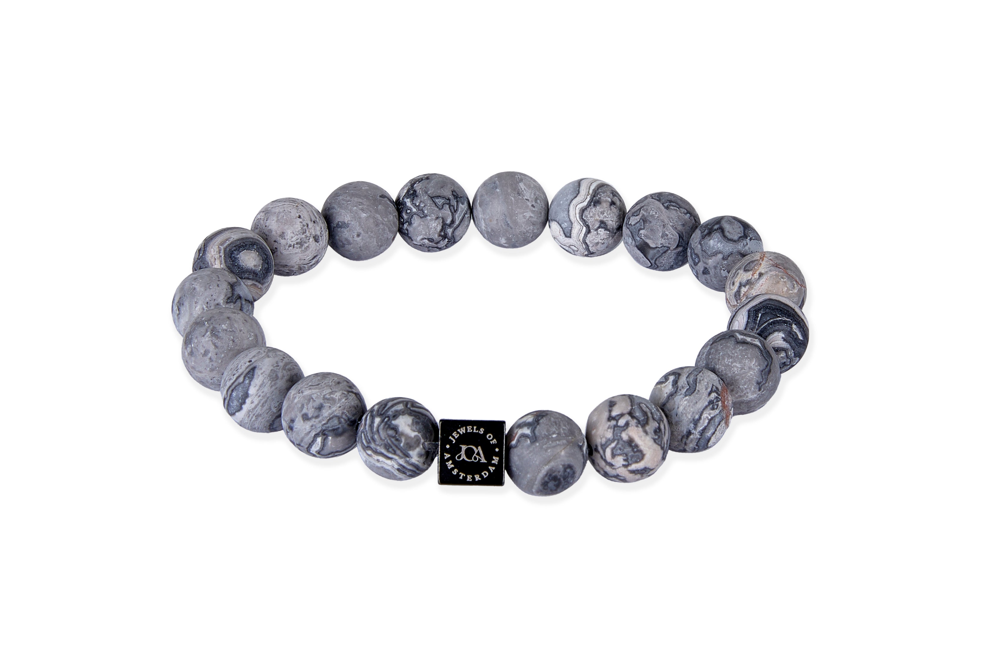 Black Label Armband - Blue Stripe Malachiet