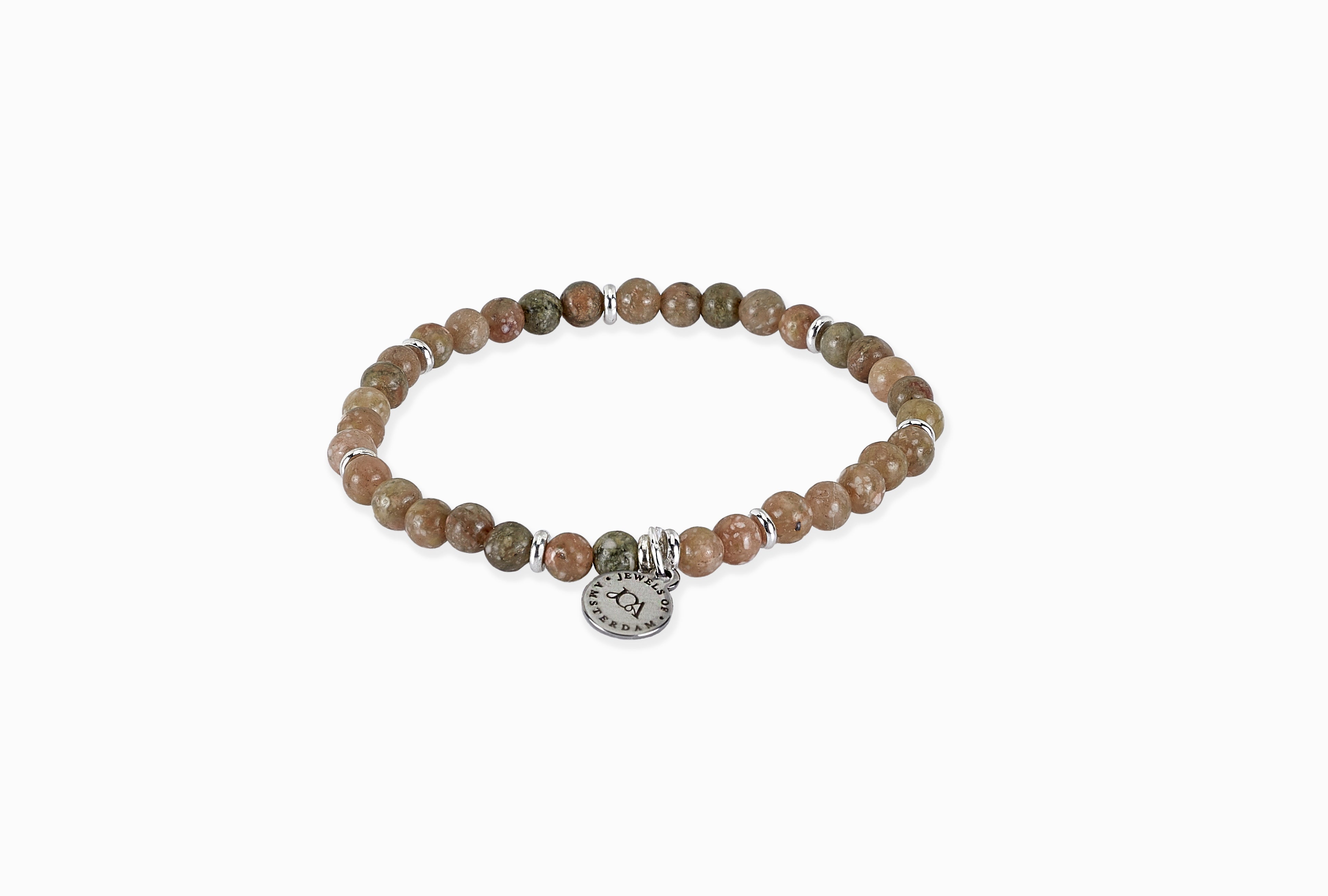 Lavasteen armband - 4mm