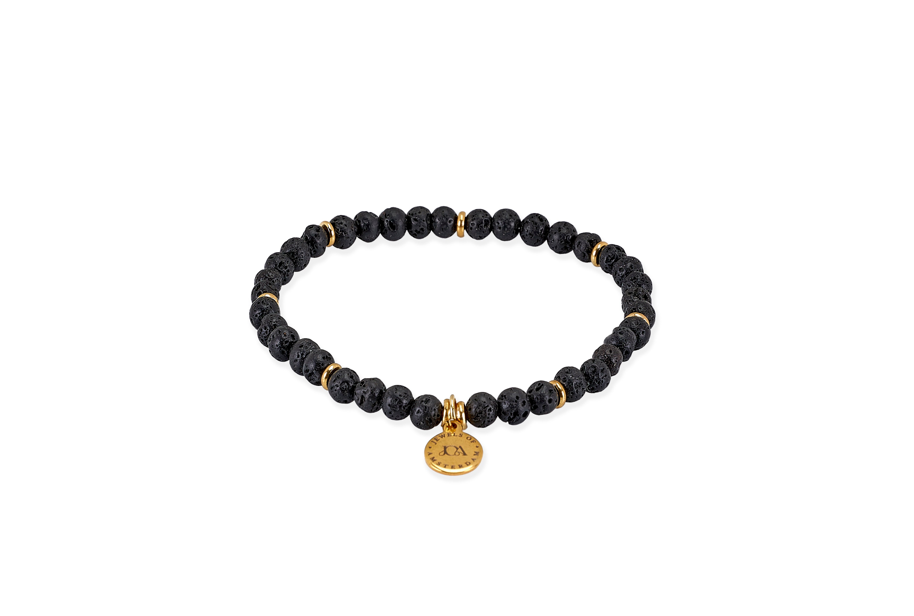 Lavasteen armband - 4mm