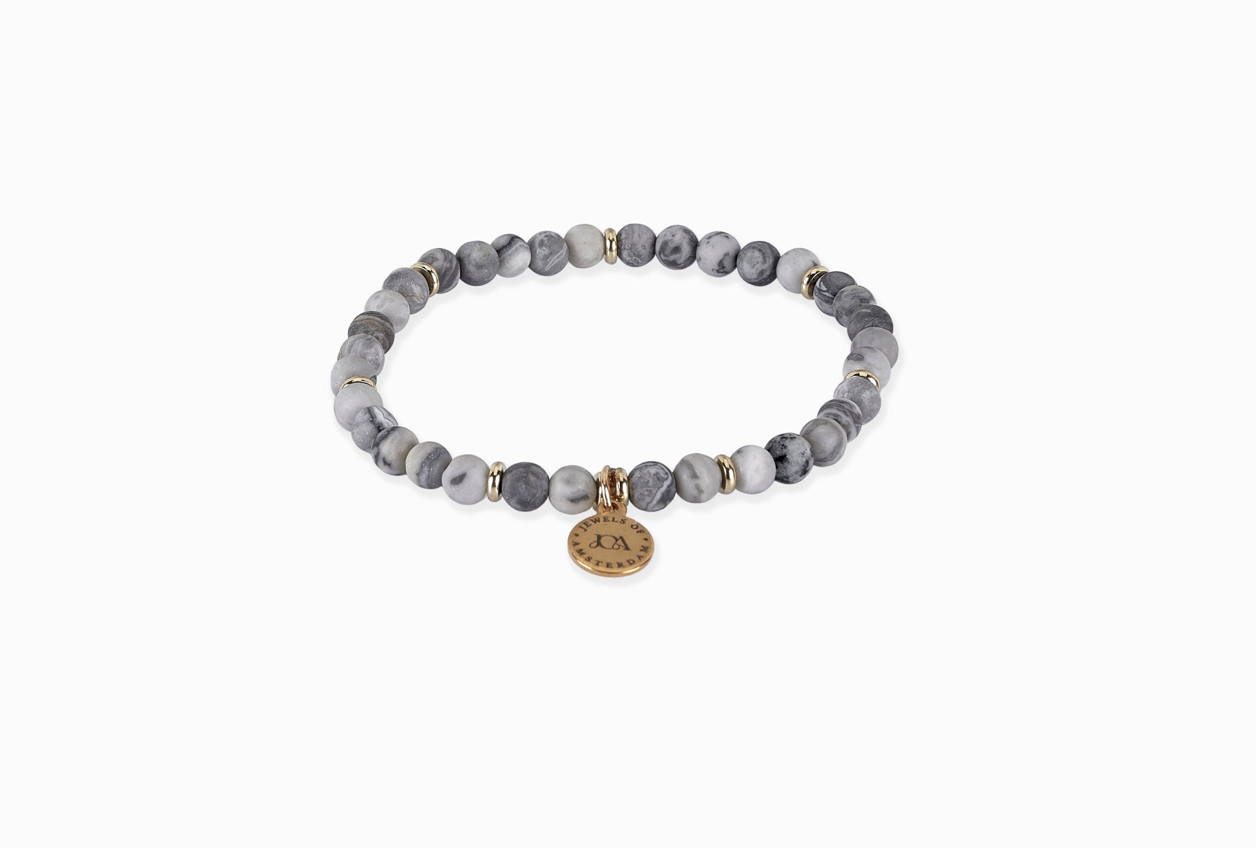 Lavasteen armband - 4mm