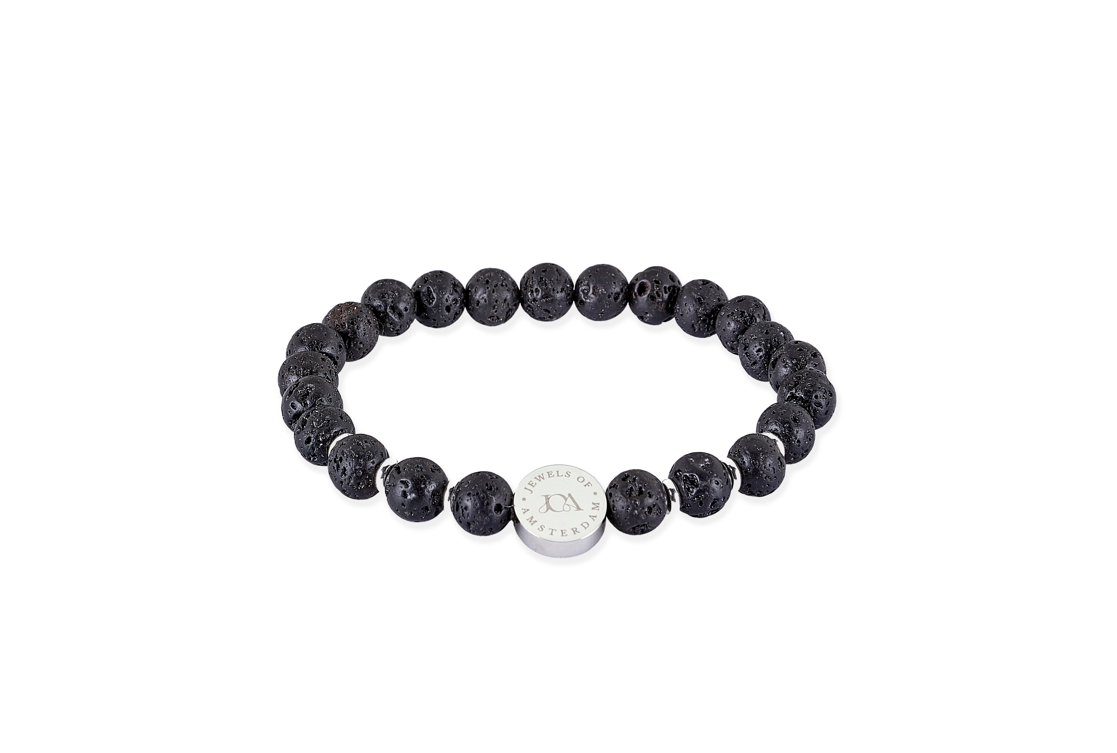 Lavasteen armband - 6mm