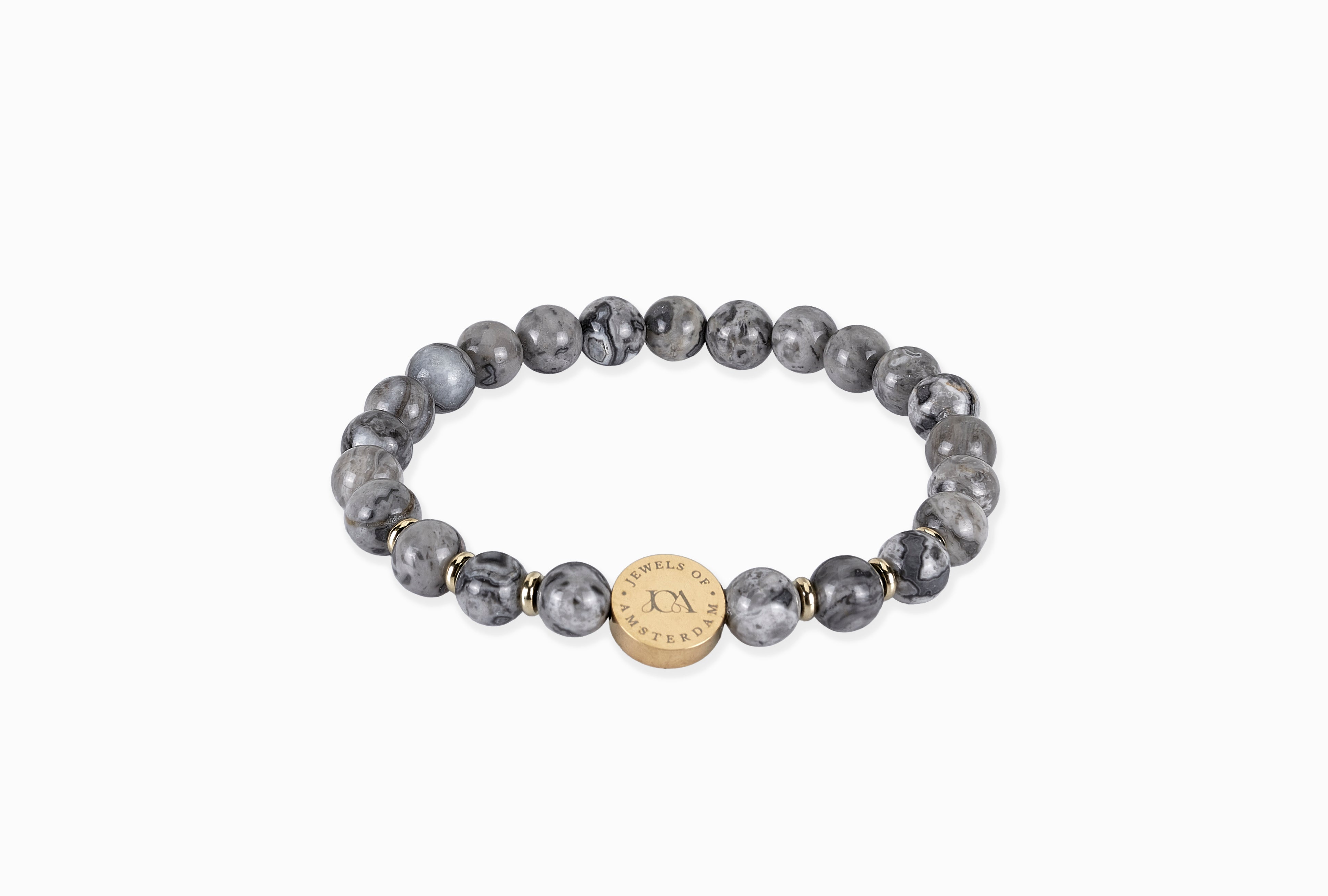 Lavasteen armband - 6mm