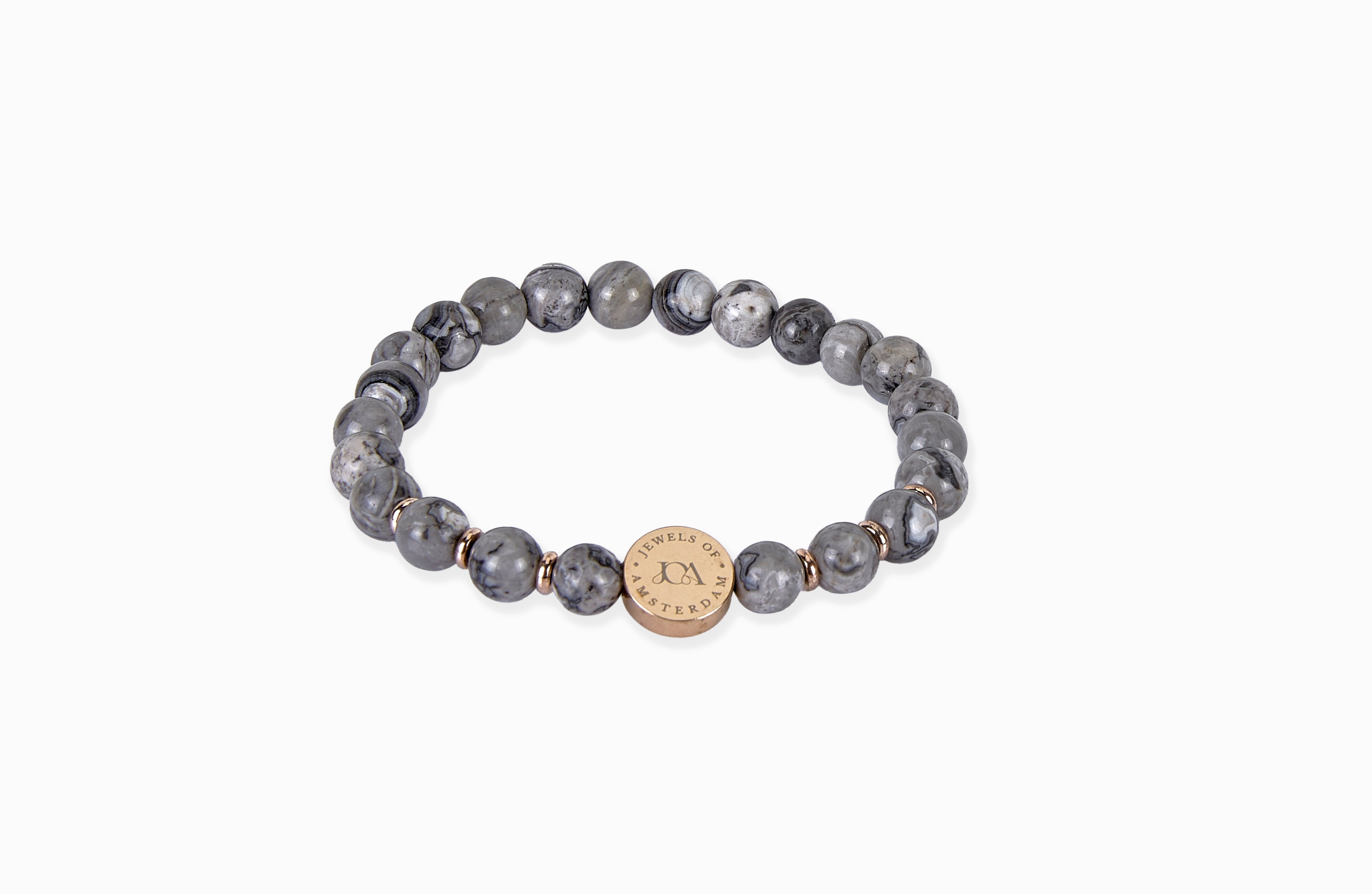 Lavasteen armband - 6mm