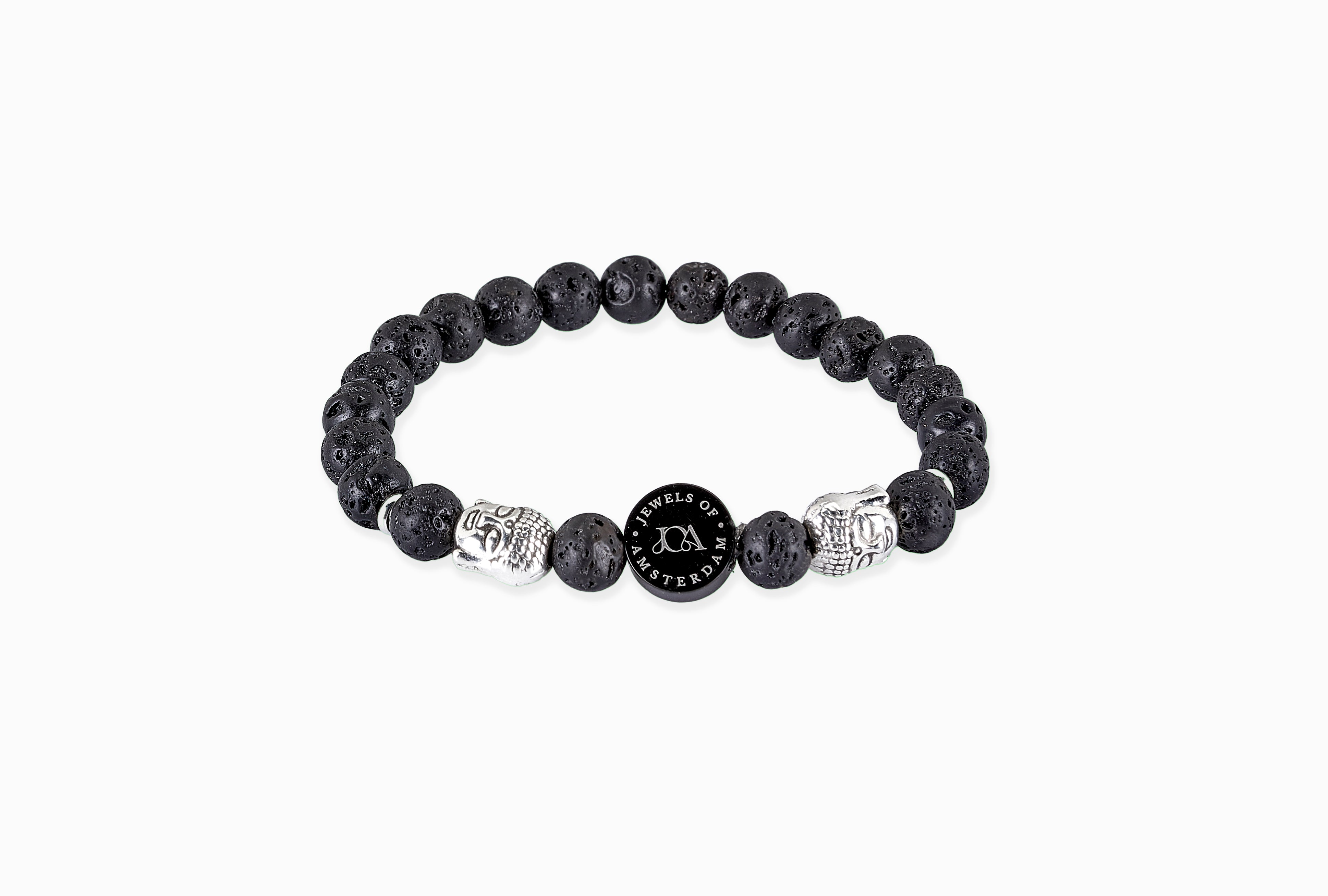 Map Jaspis boeddha armband - 6mm