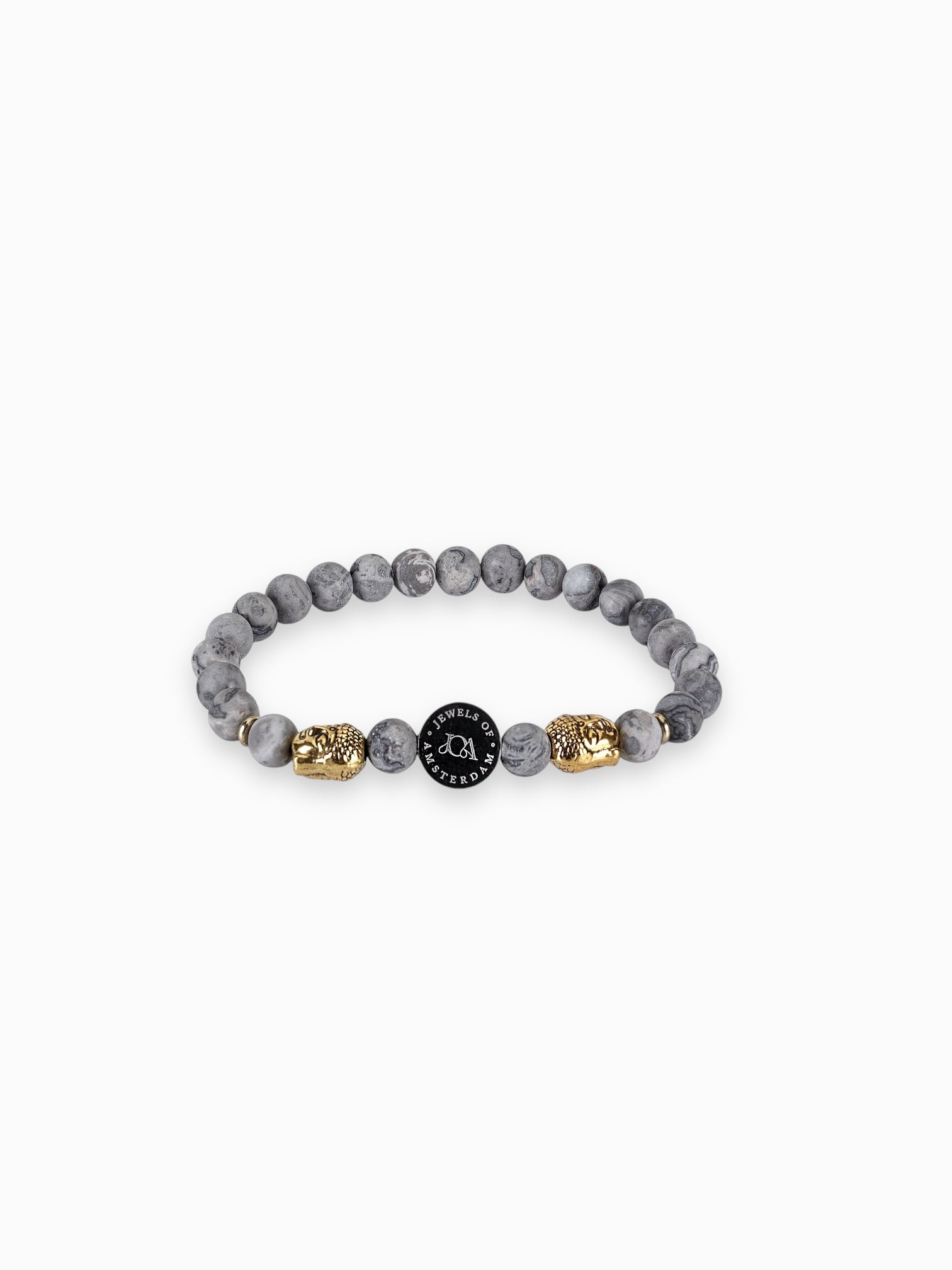 Map Jaspis boeddha armband - 6mm