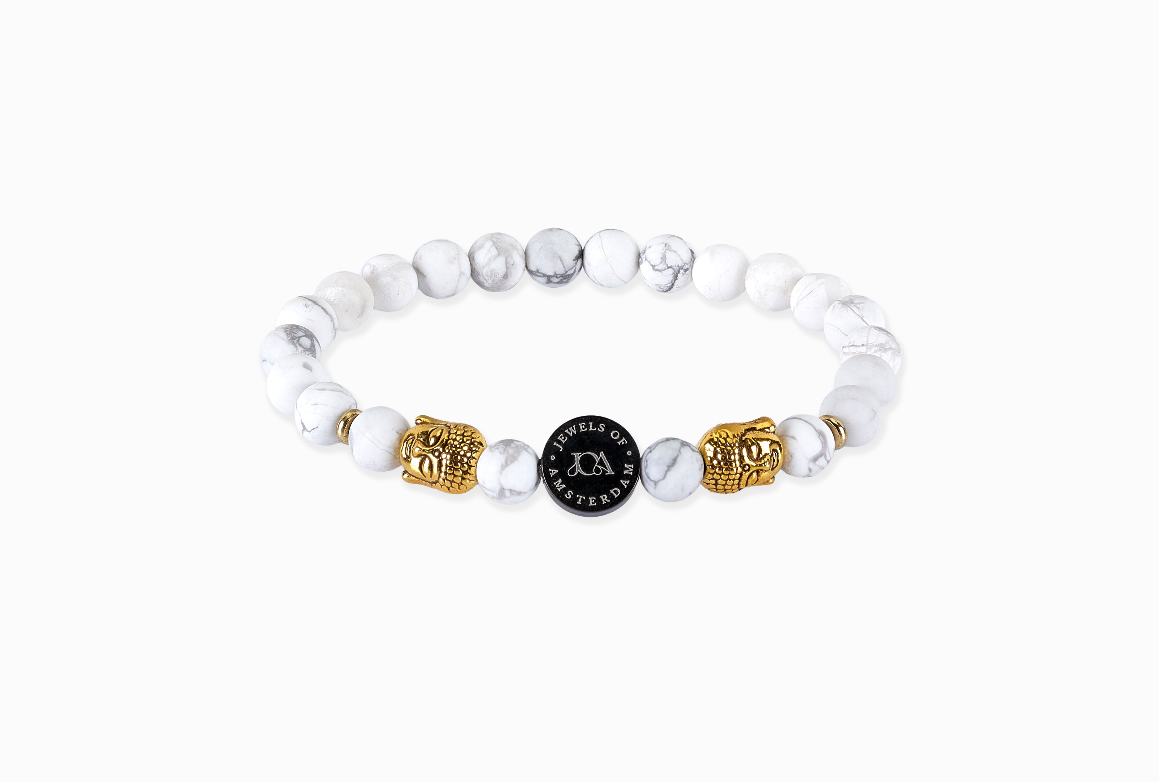 Amazoniet Boeddha armband - 6mm
