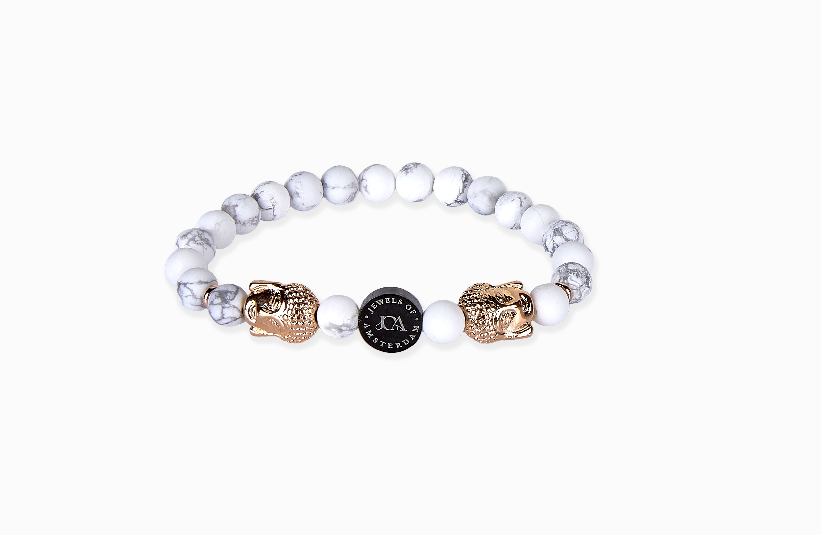 Amazoniet Boeddha armband - 6mm
