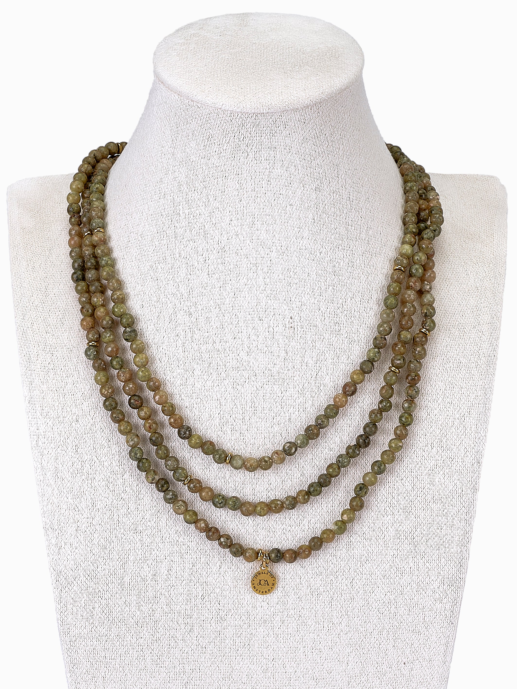 Oceaan Jaspis Ketting 4mm