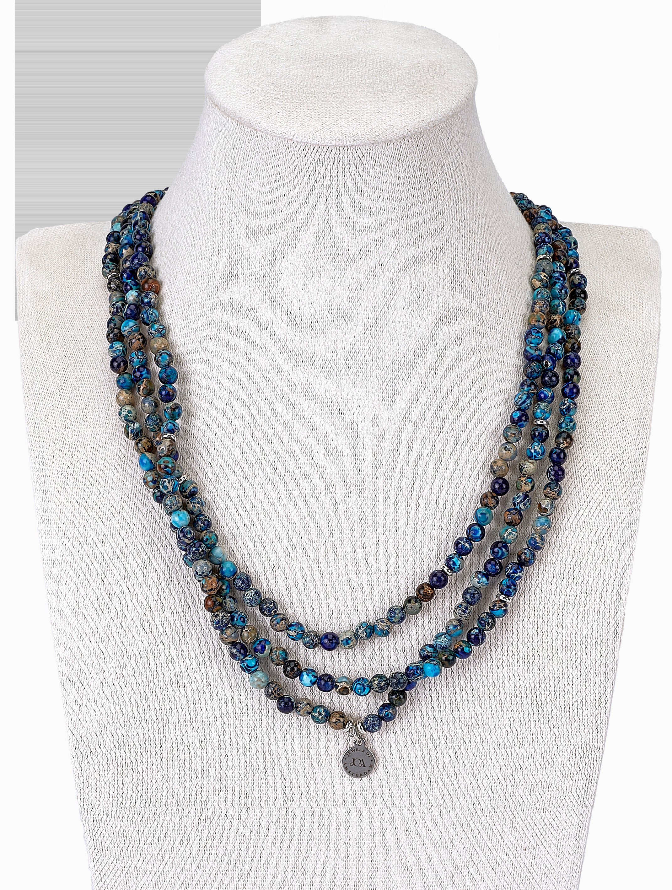 Oceaan Jaspis Ketting 4mm