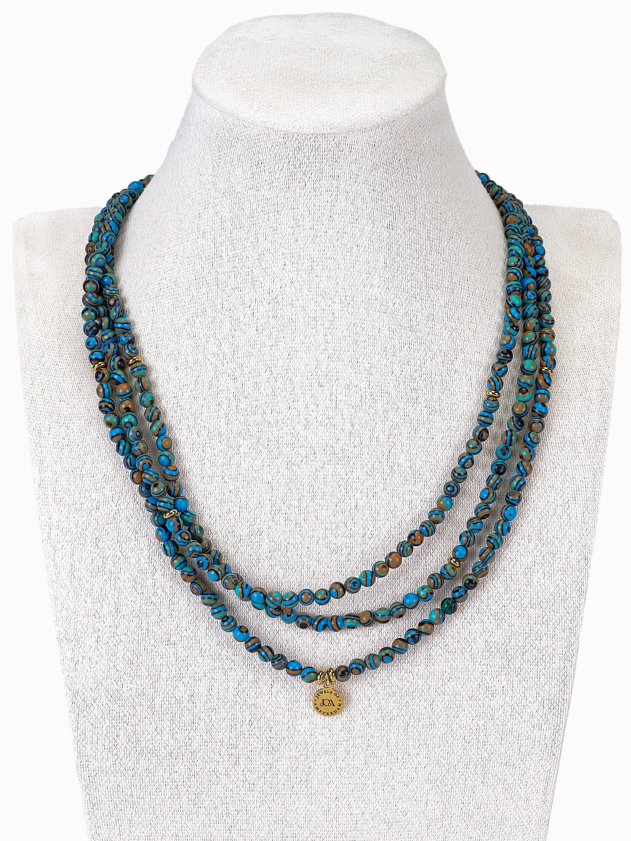 Oceaan Jaspis Ketting 4mm