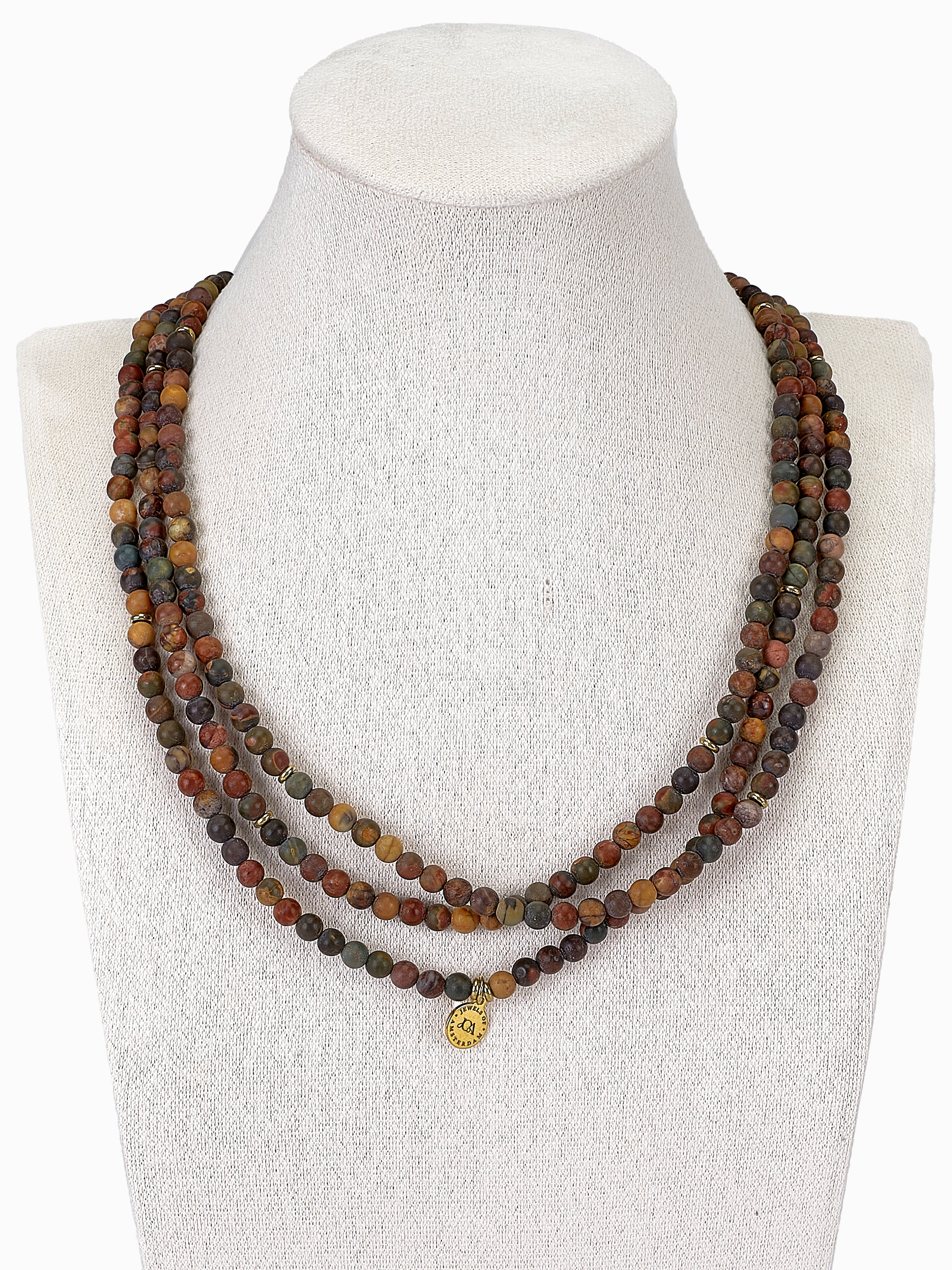 Oceaan Jaspis Ketting 4mm