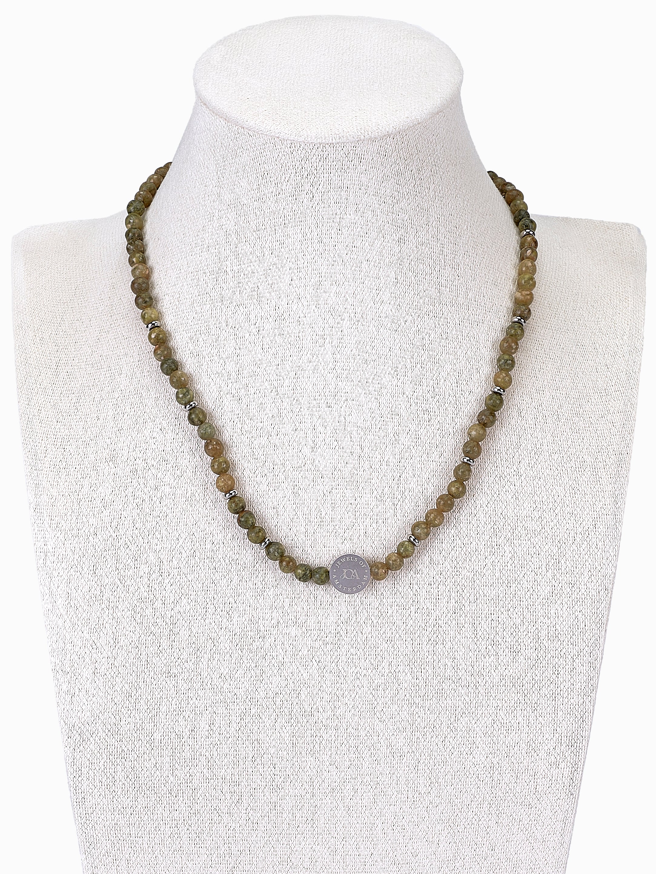 Oceaan Jaspis Ketting 4mm