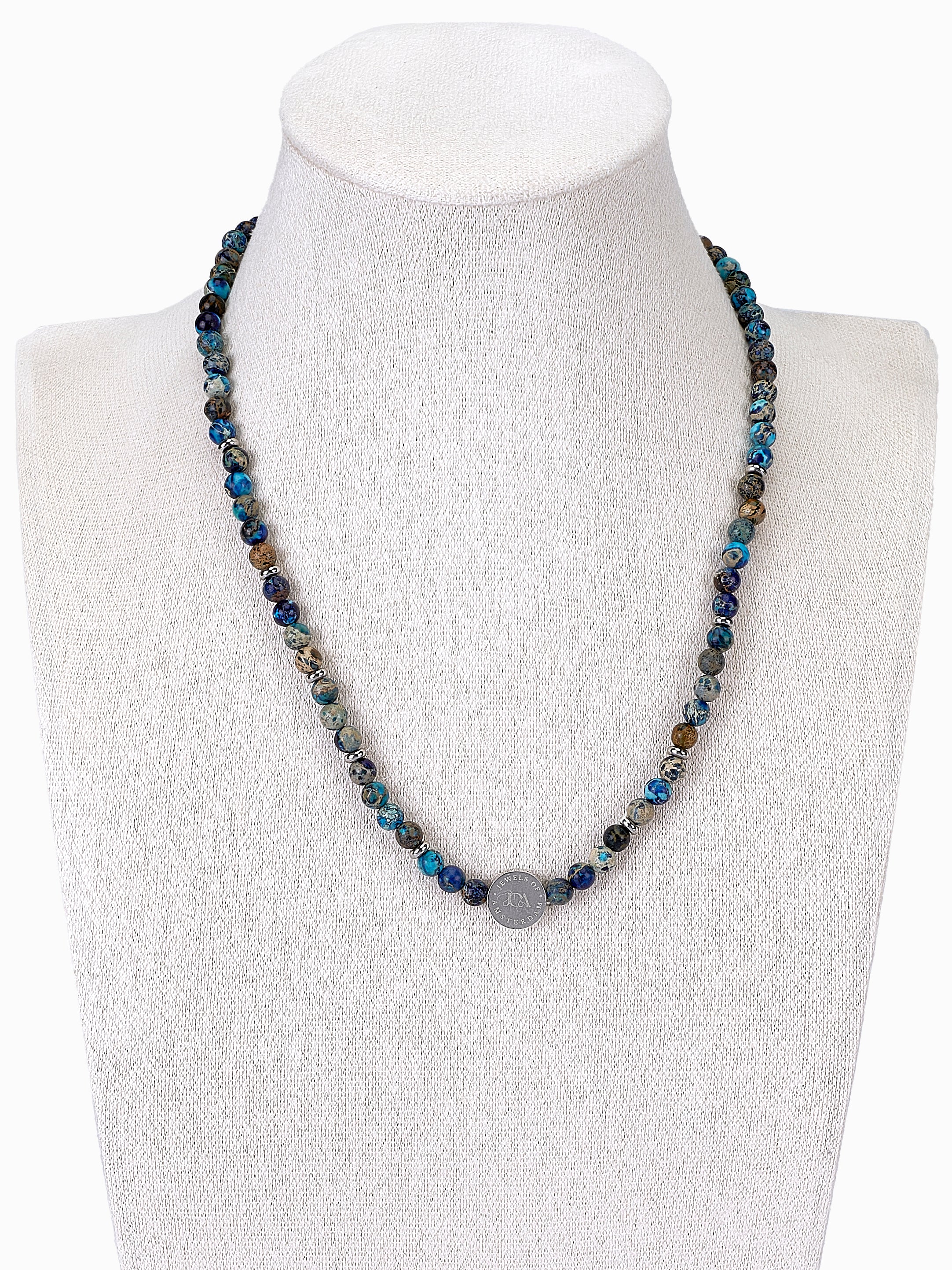 Oceaan Jaspis Ketting 4mm