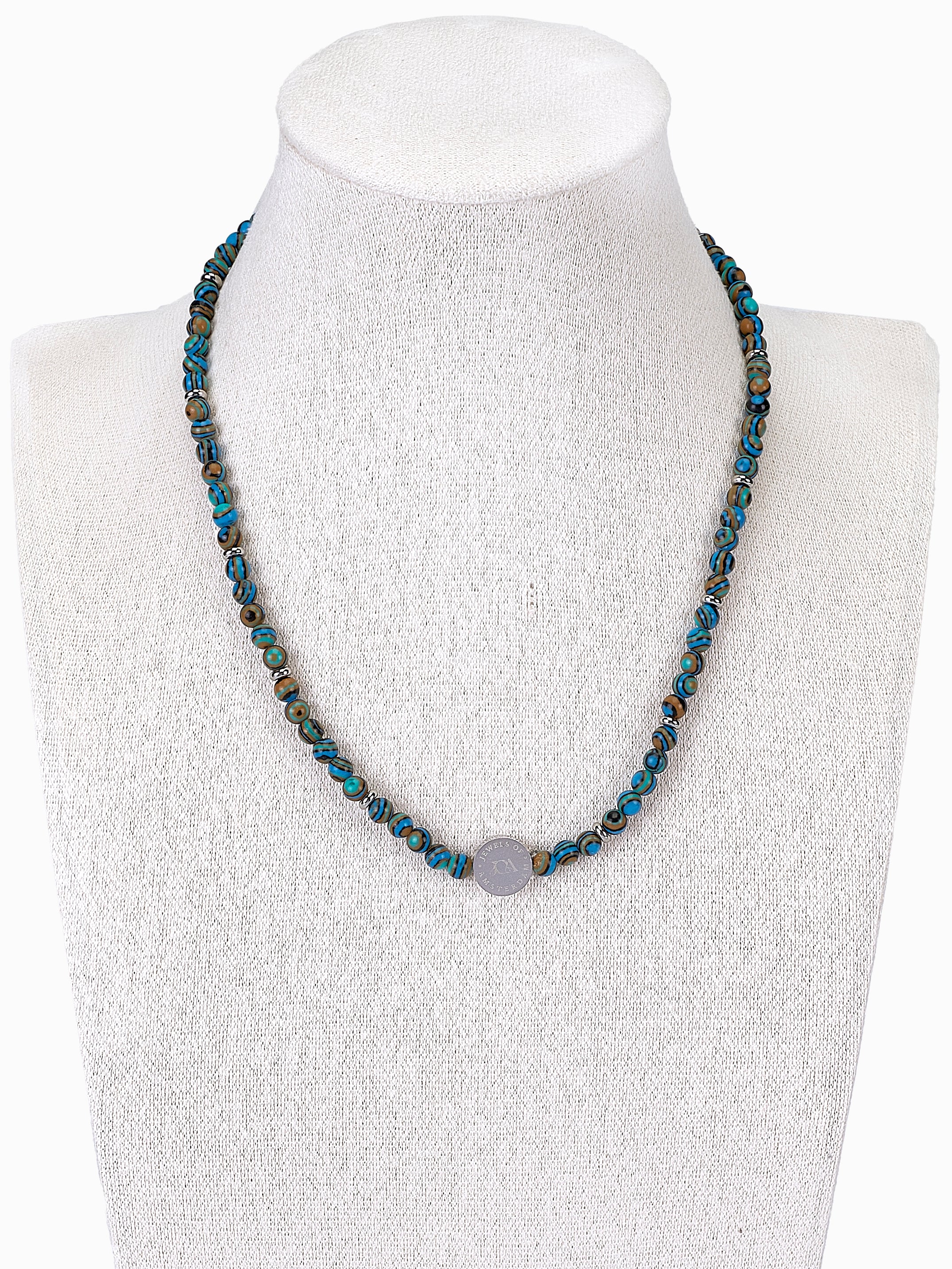 Oceaan Jaspis Ketting 4mm