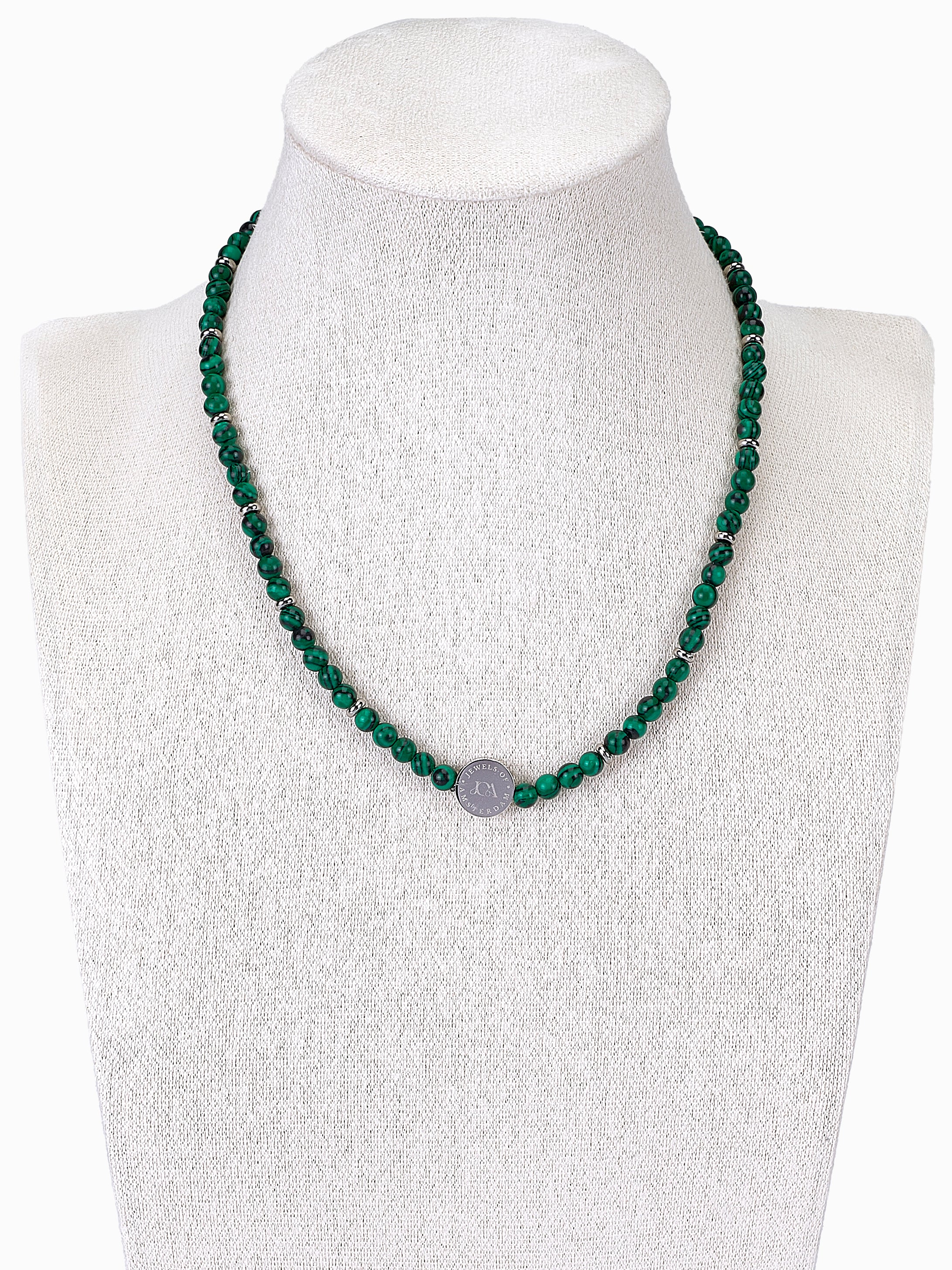 Groen malachiet ketting - 4mm