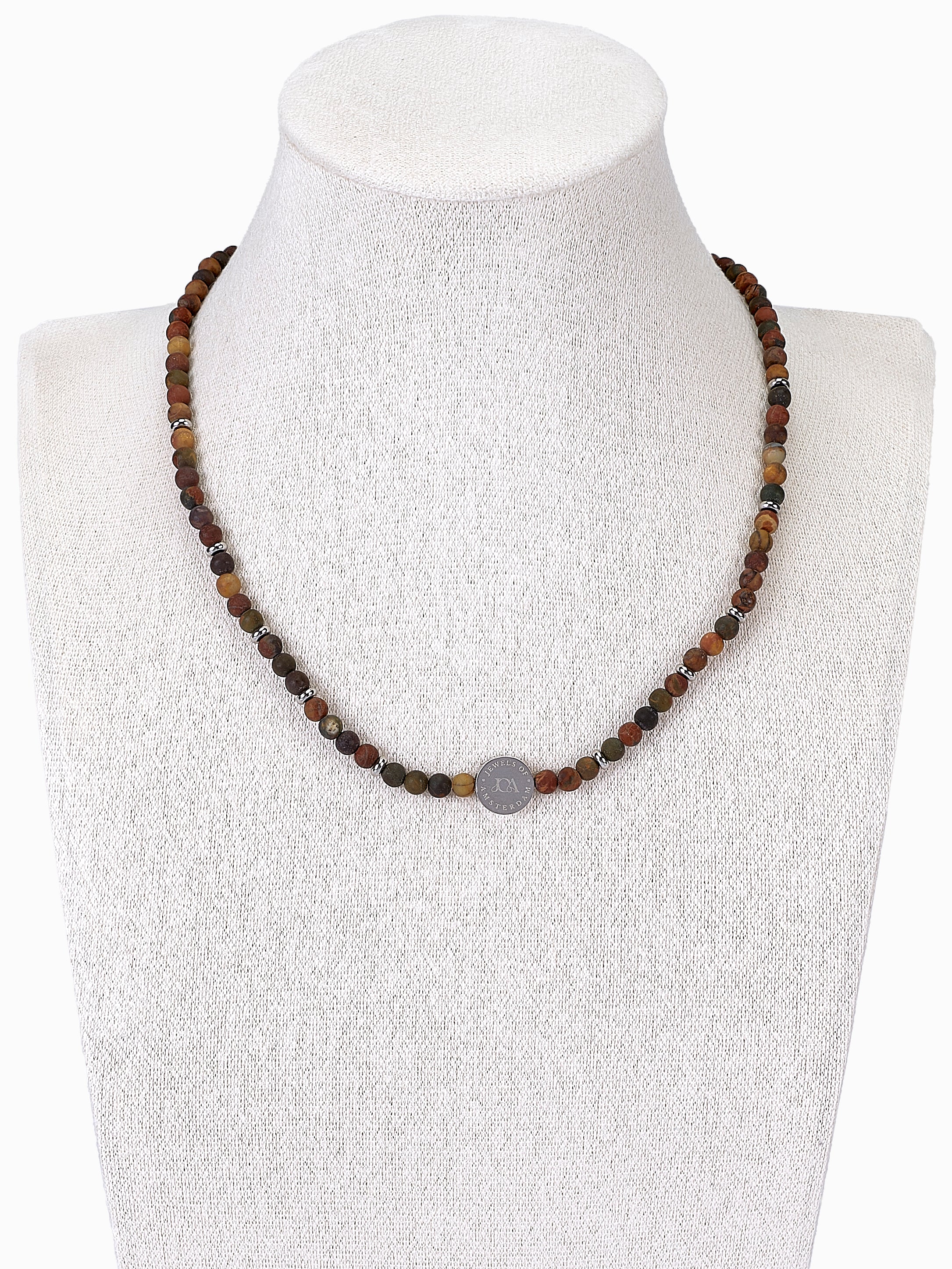 Oceaan Jaspis Ketting 4mm