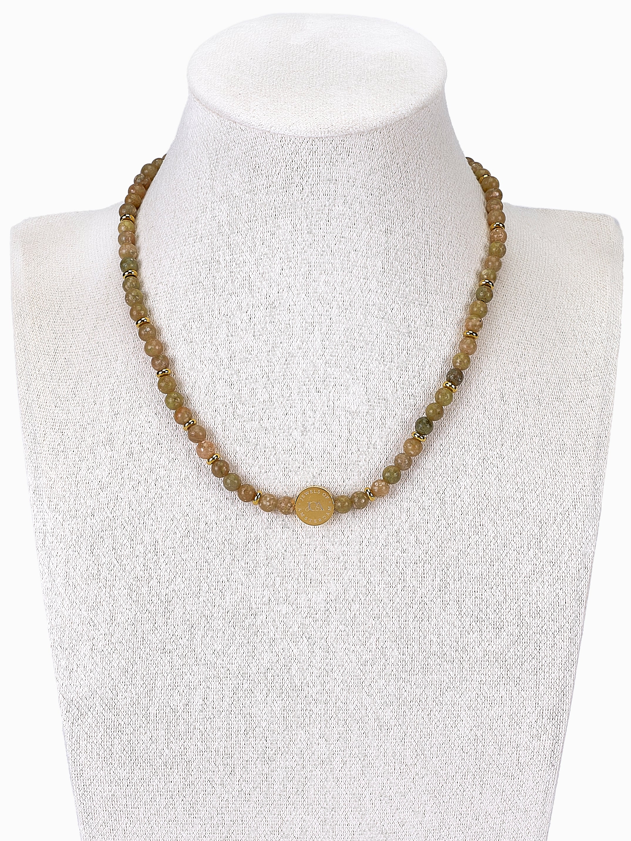 Oceaan Jaspis Ketting 4mm