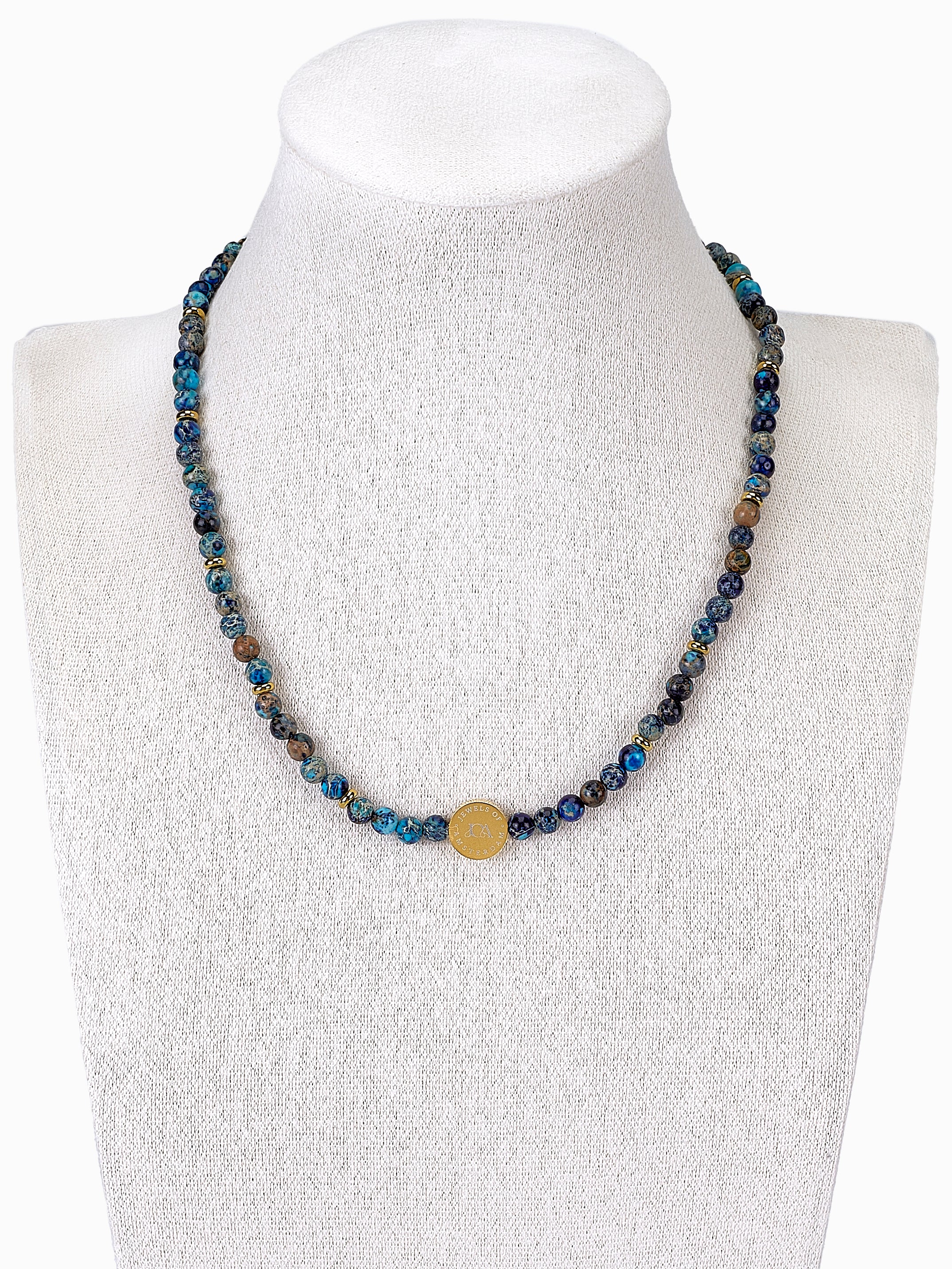 Oceaan Jaspis Ketting 4mm