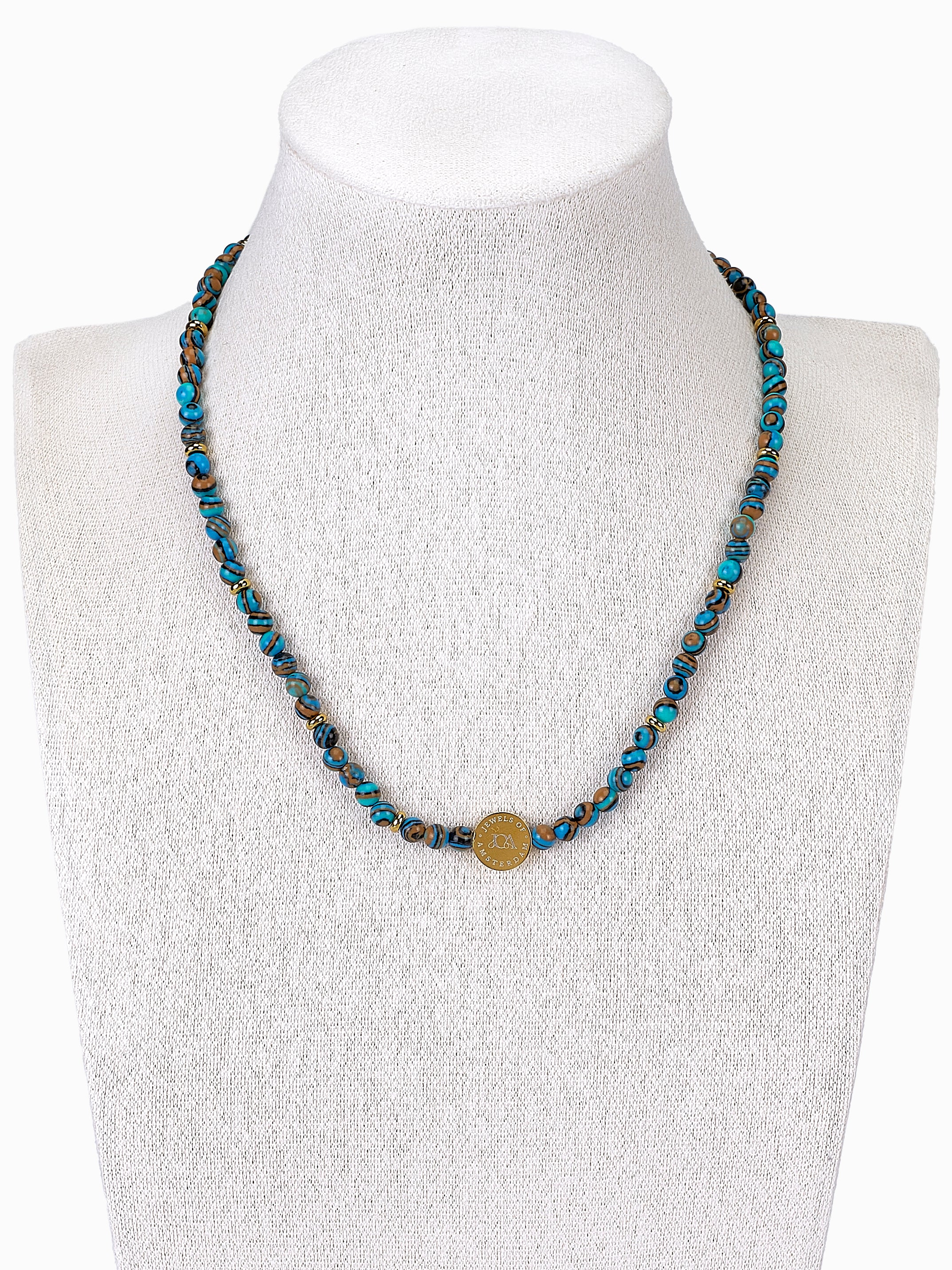 Oceaan Jaspis Ketting 4mm