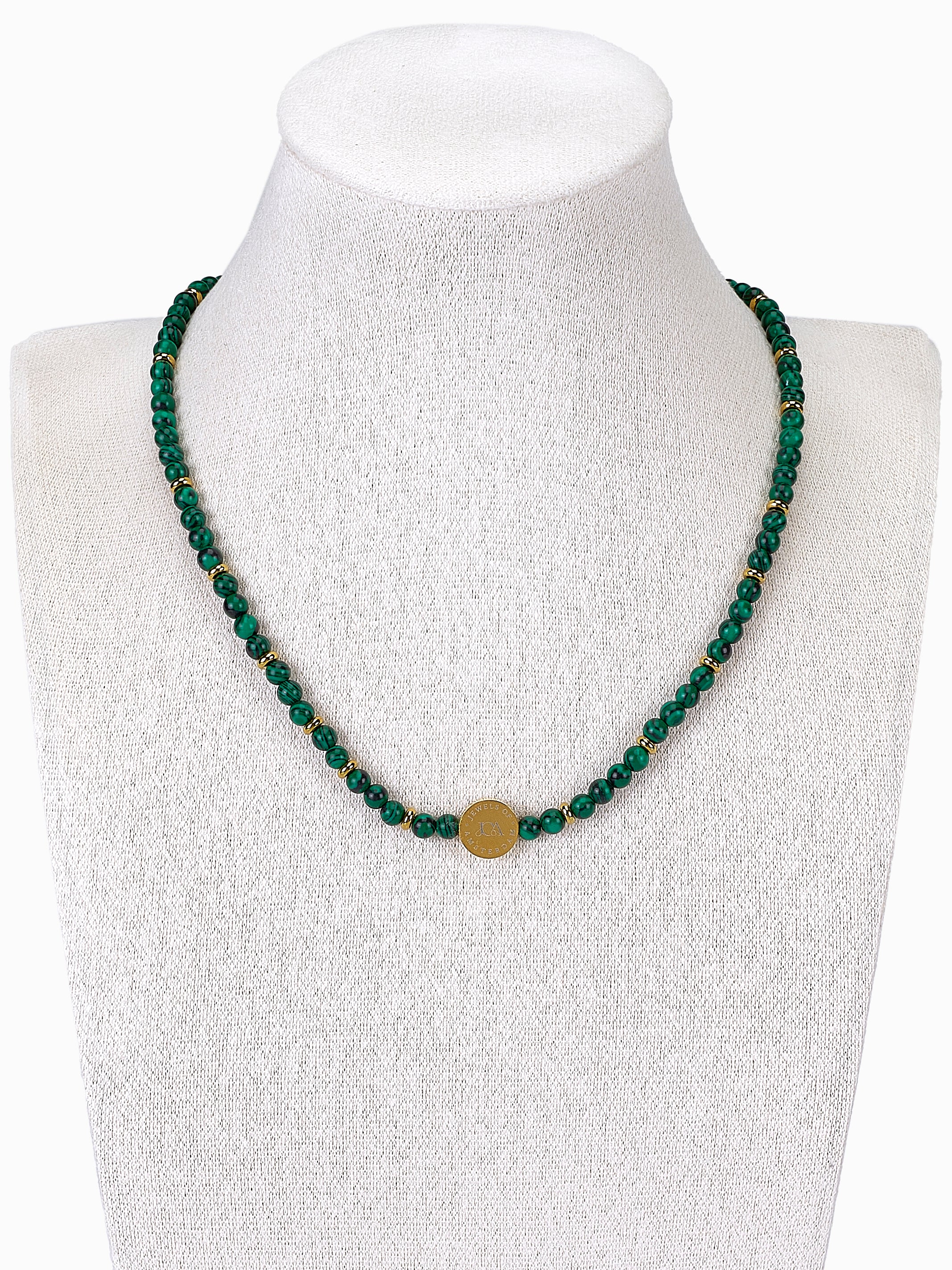 Groen malachiet ketting - 4mm