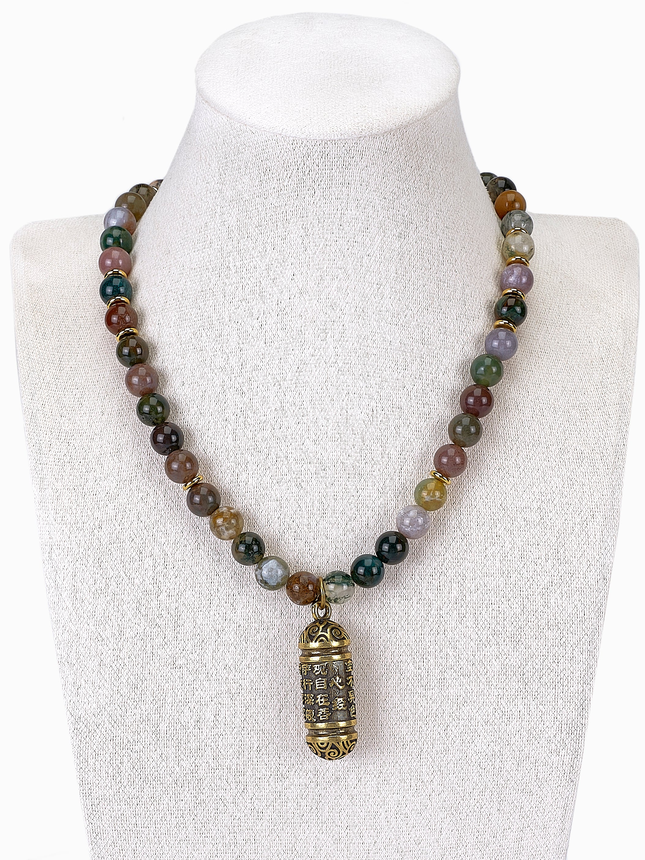 Indian Agaat Festival ketting