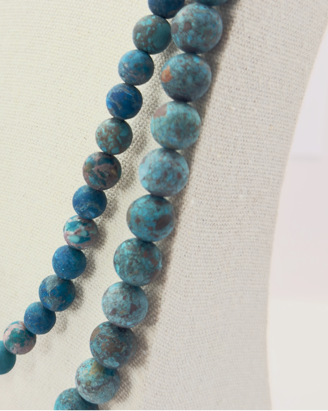 Heren American turkoois edelsteen ketting close up