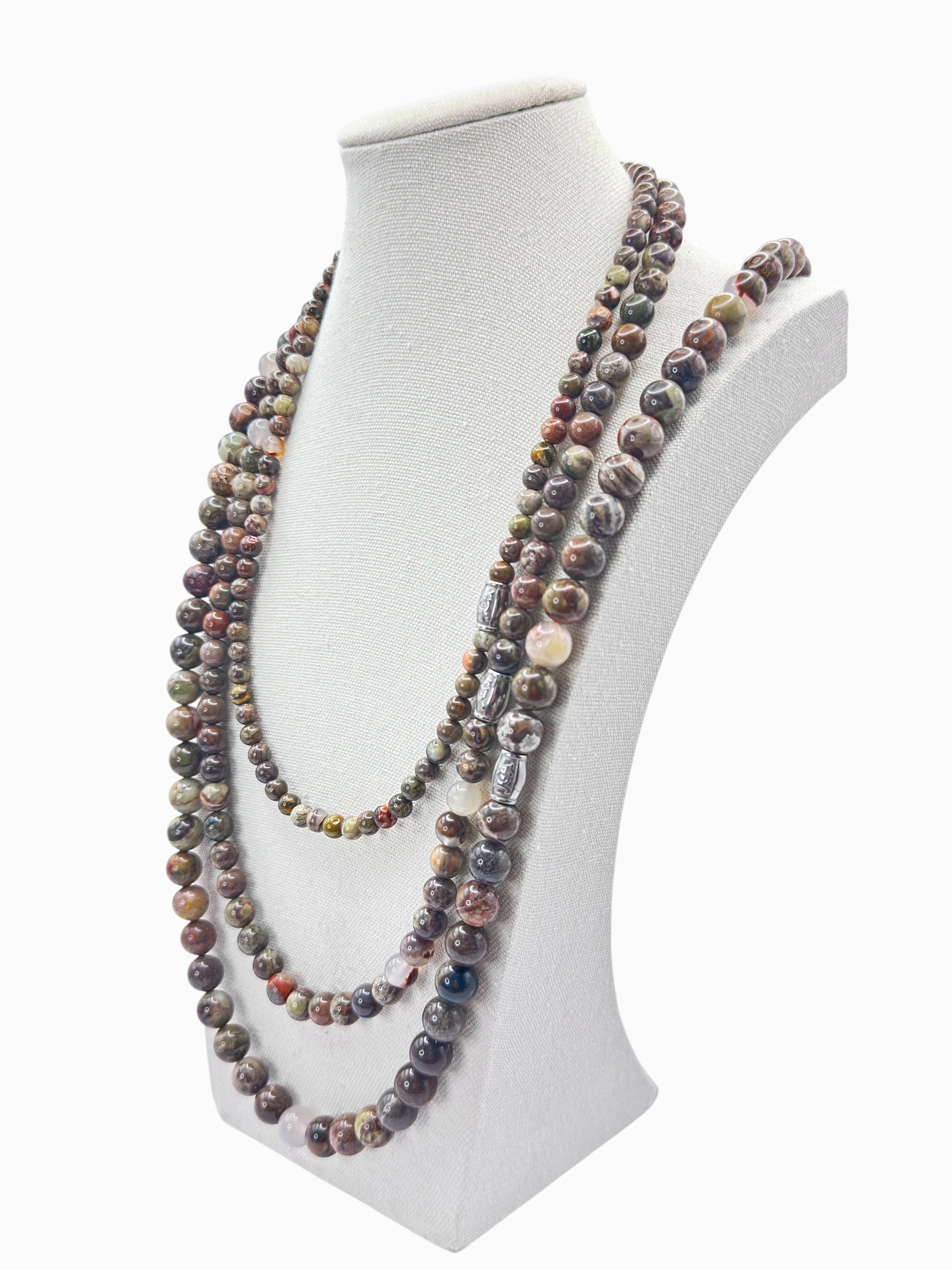 Earth picasso jaspis edelsteen ketting