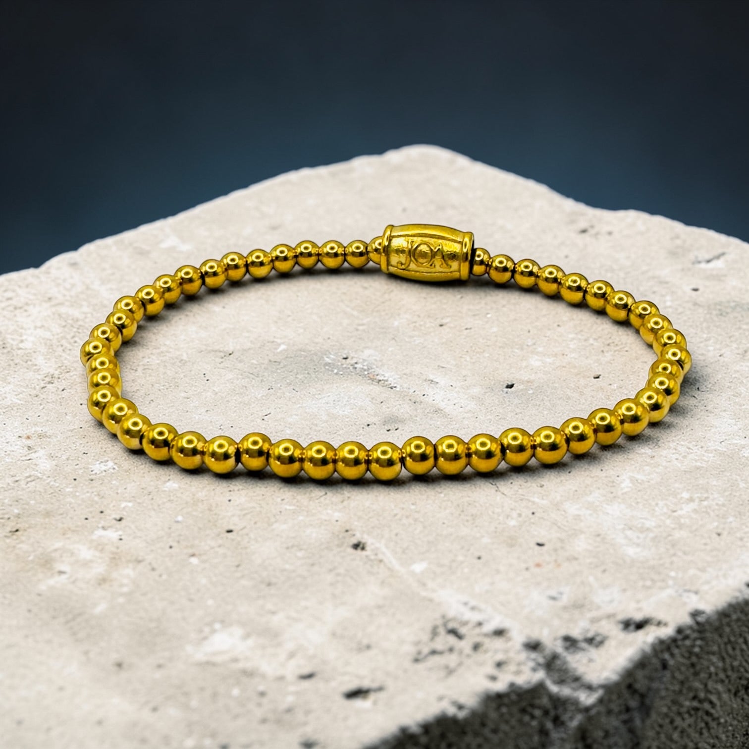 Stainless steel gouden armband