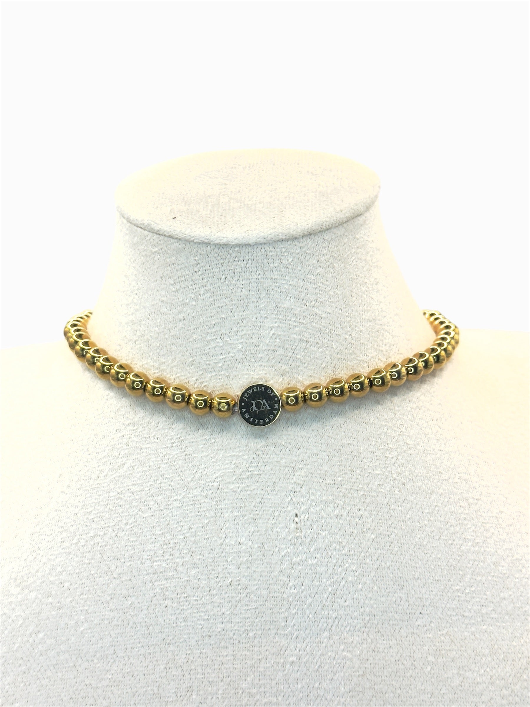 RVS gouden choker - 6mm