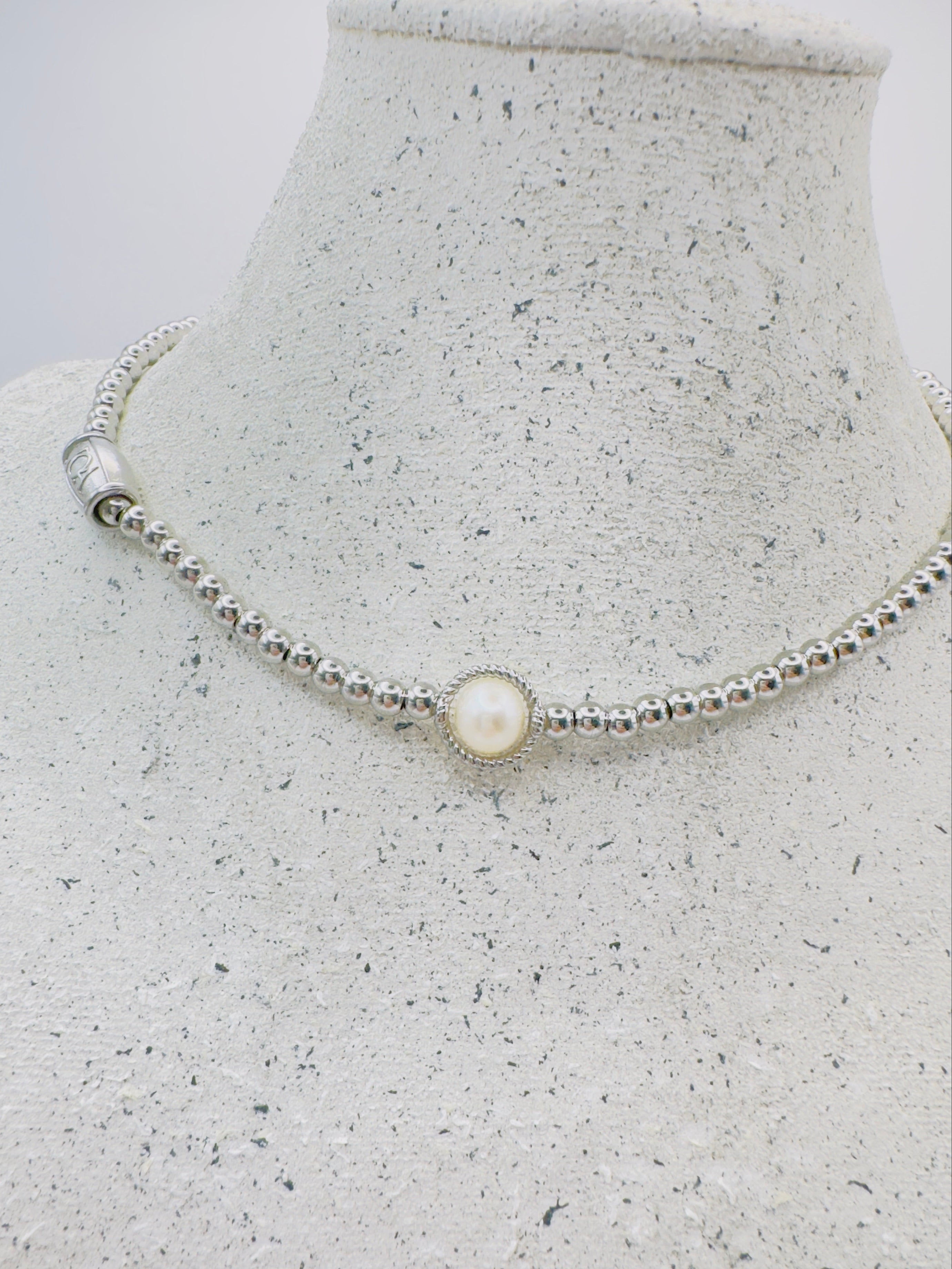 Pearl Silver Necklace