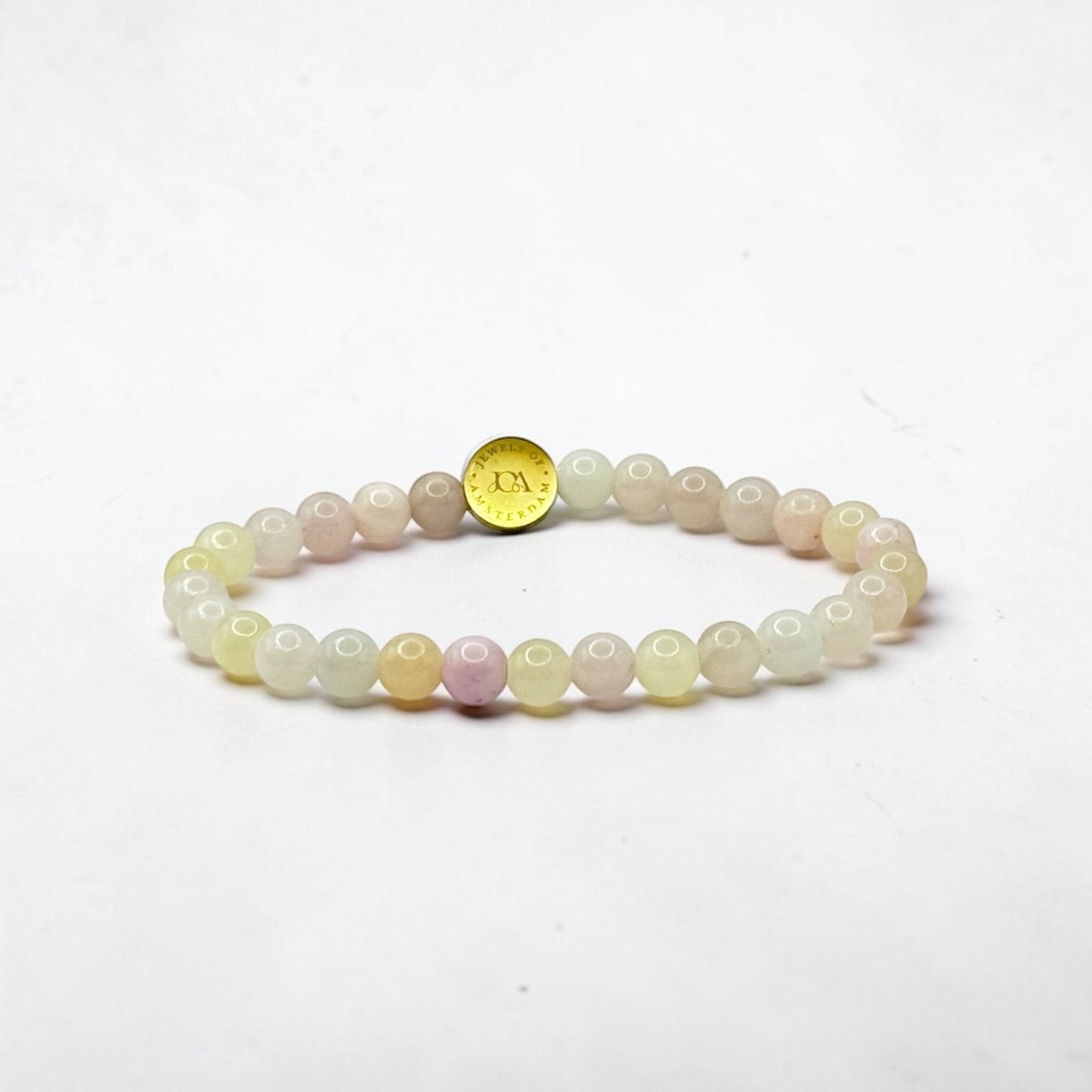 persian chalcedoon armband met gouden afwerking