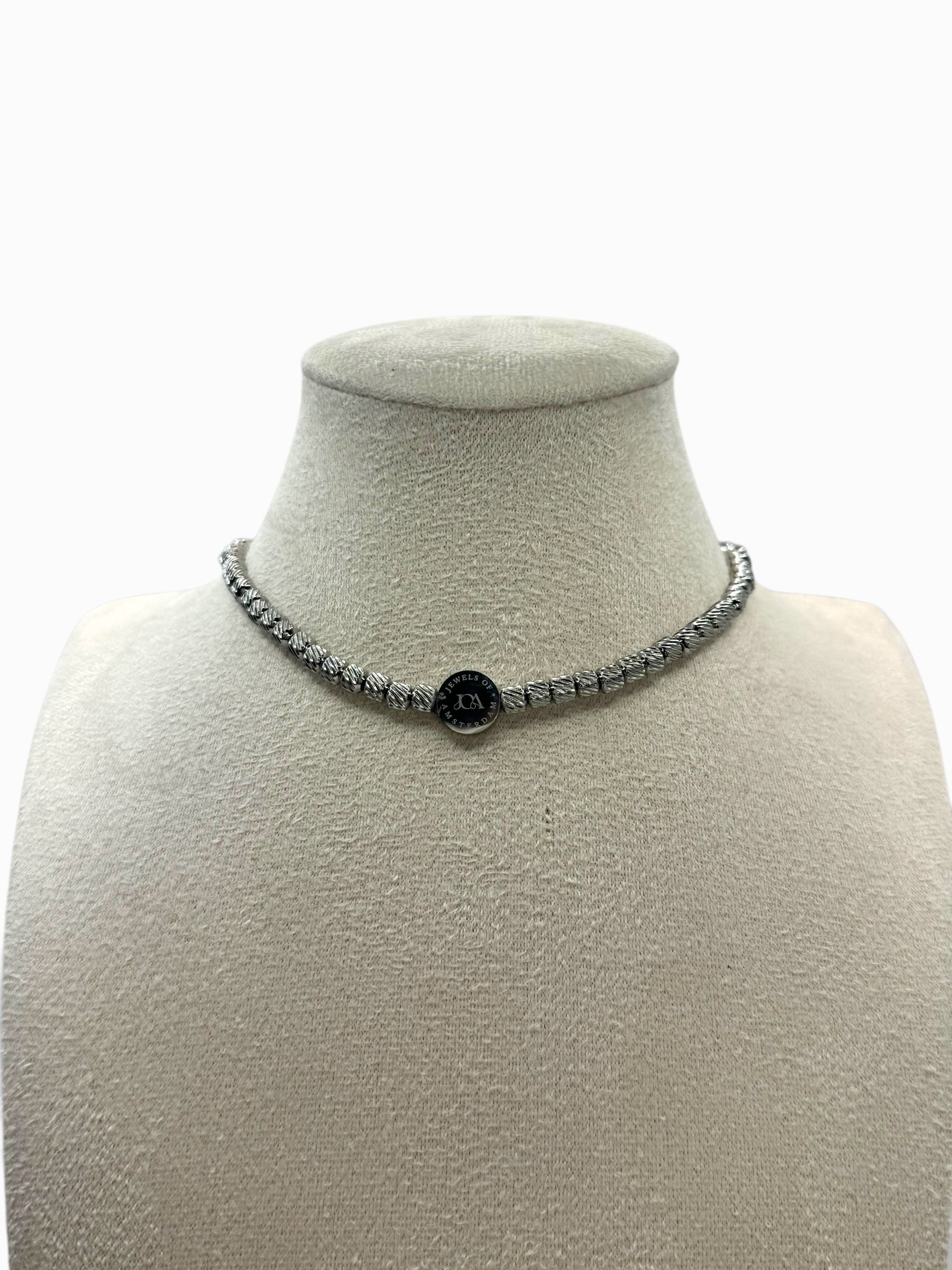 Luxe zilveren choker - 5mm