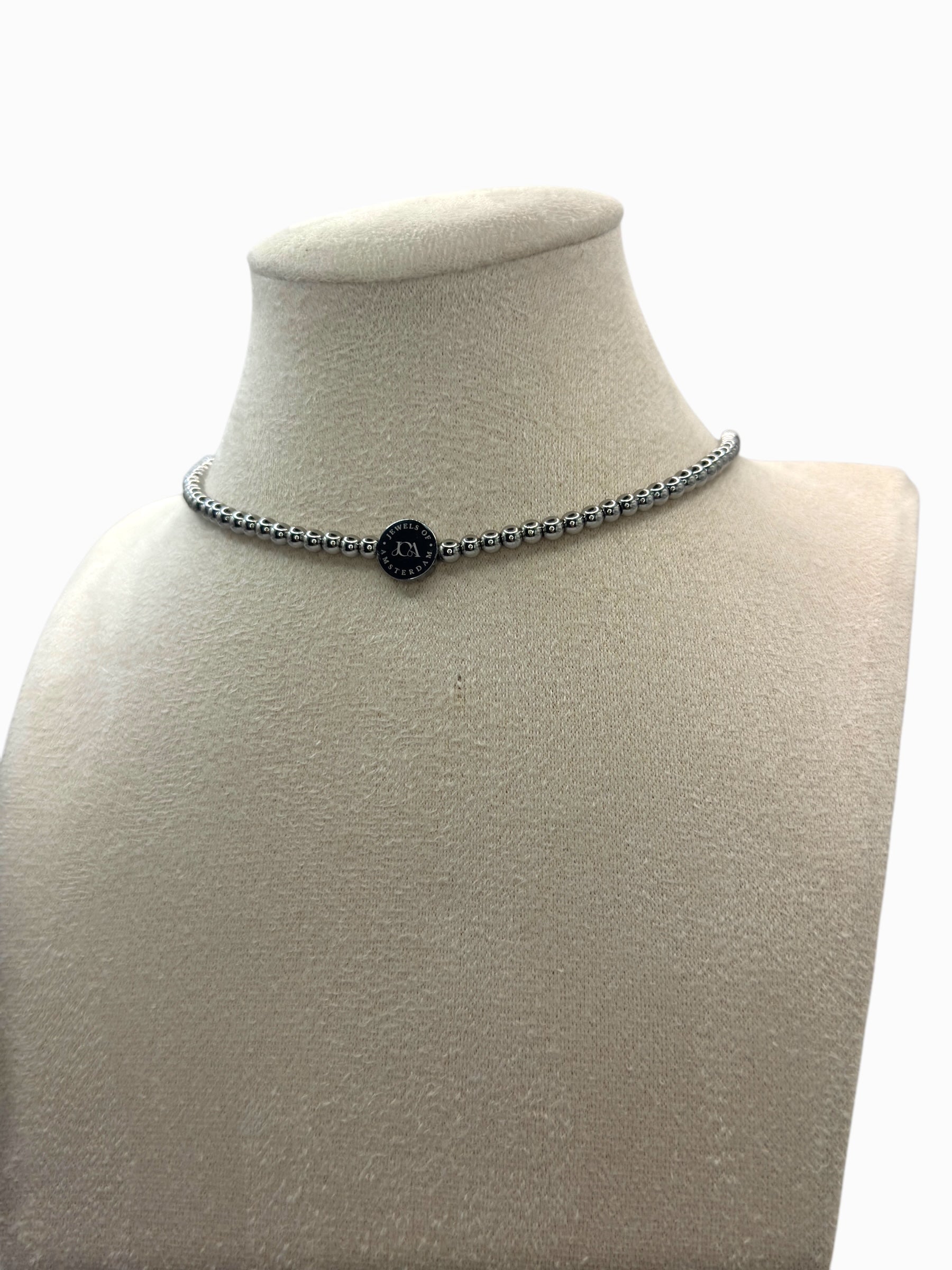 Zilveren choker 4mm