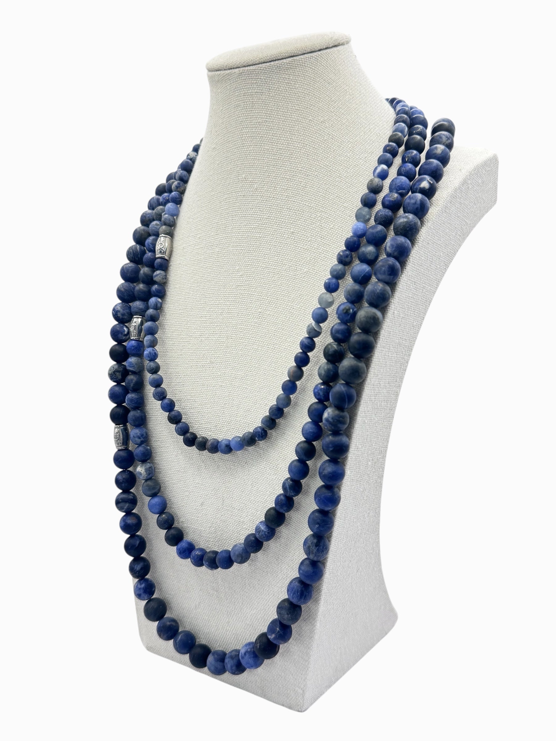 Edelsteenketting Sodaliet Mat
