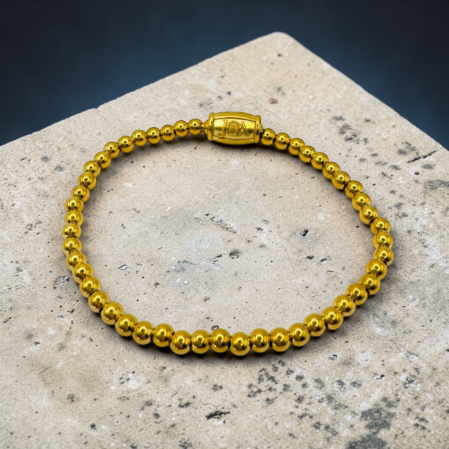 Stainless steel gouden armband