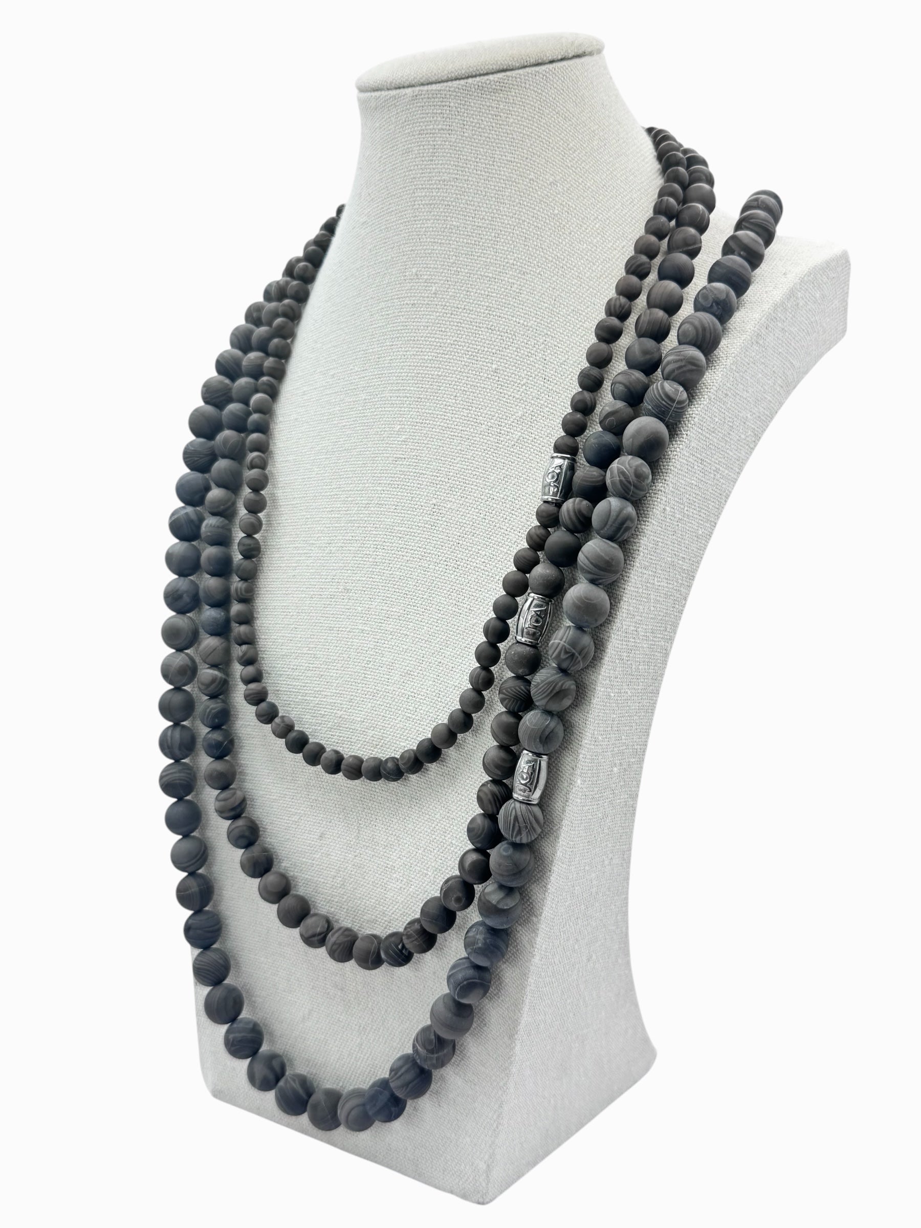 Heren Versteend hout edelsteen ketting