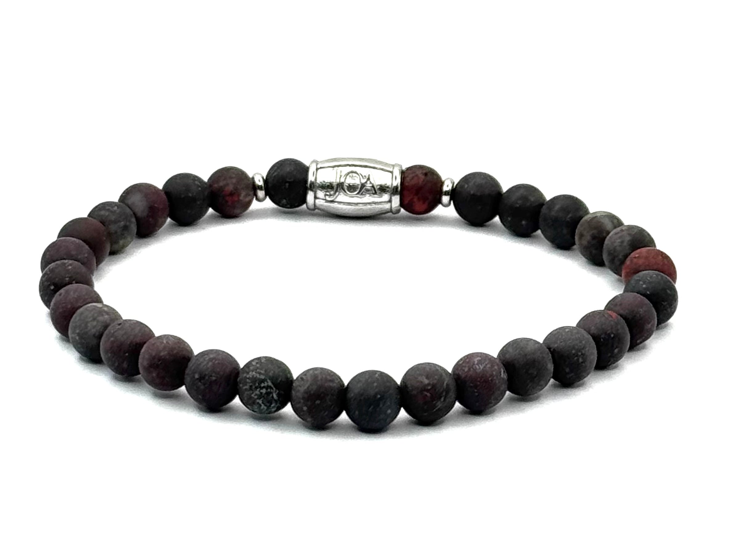 breccie jaspis edelsteen armband 6mm