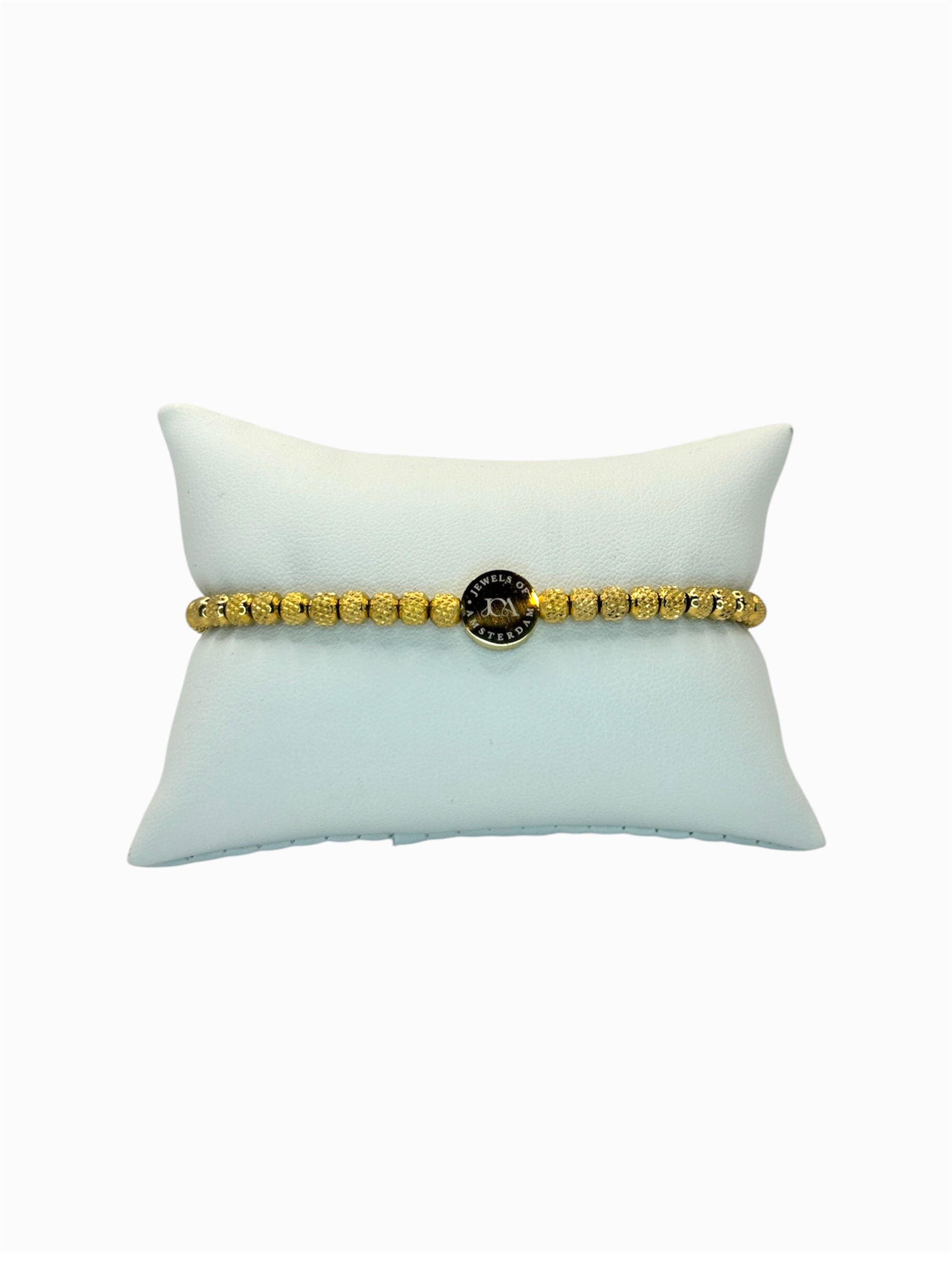 dames stainless steel armband goud