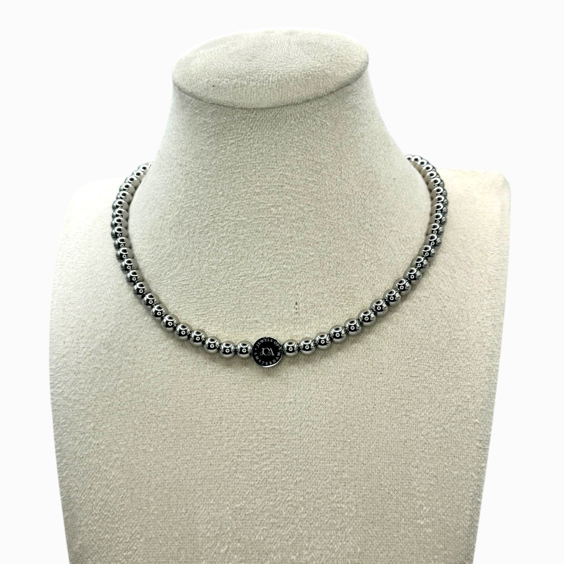 dames stainless steel zilveren ketting