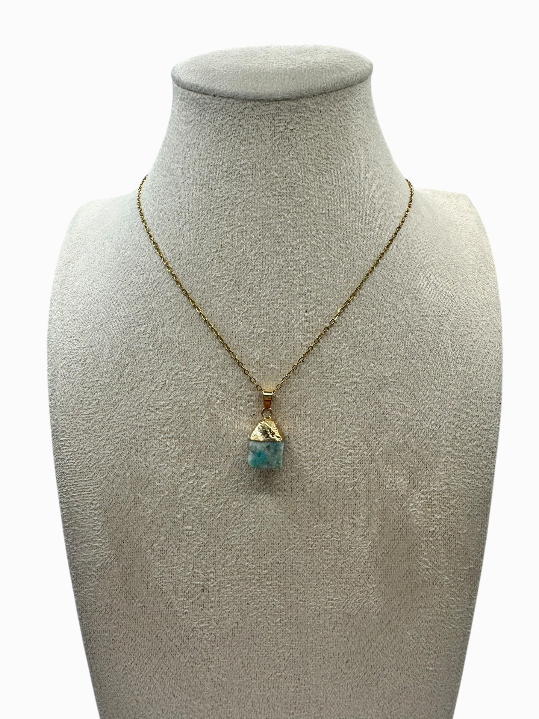 dames amazoniet edelsteen ketting maand steen december