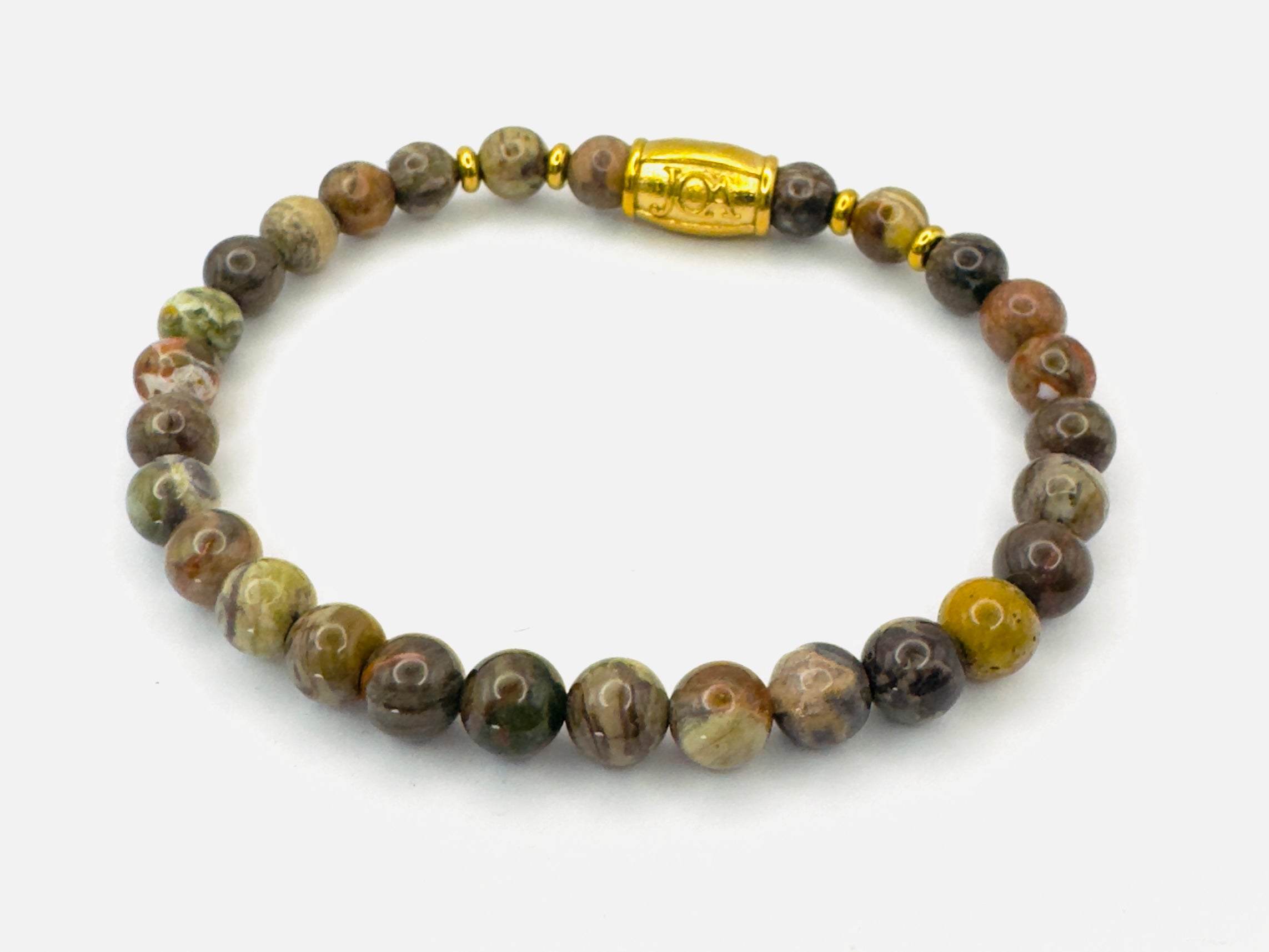 dames earth picasso jaspis armband goud