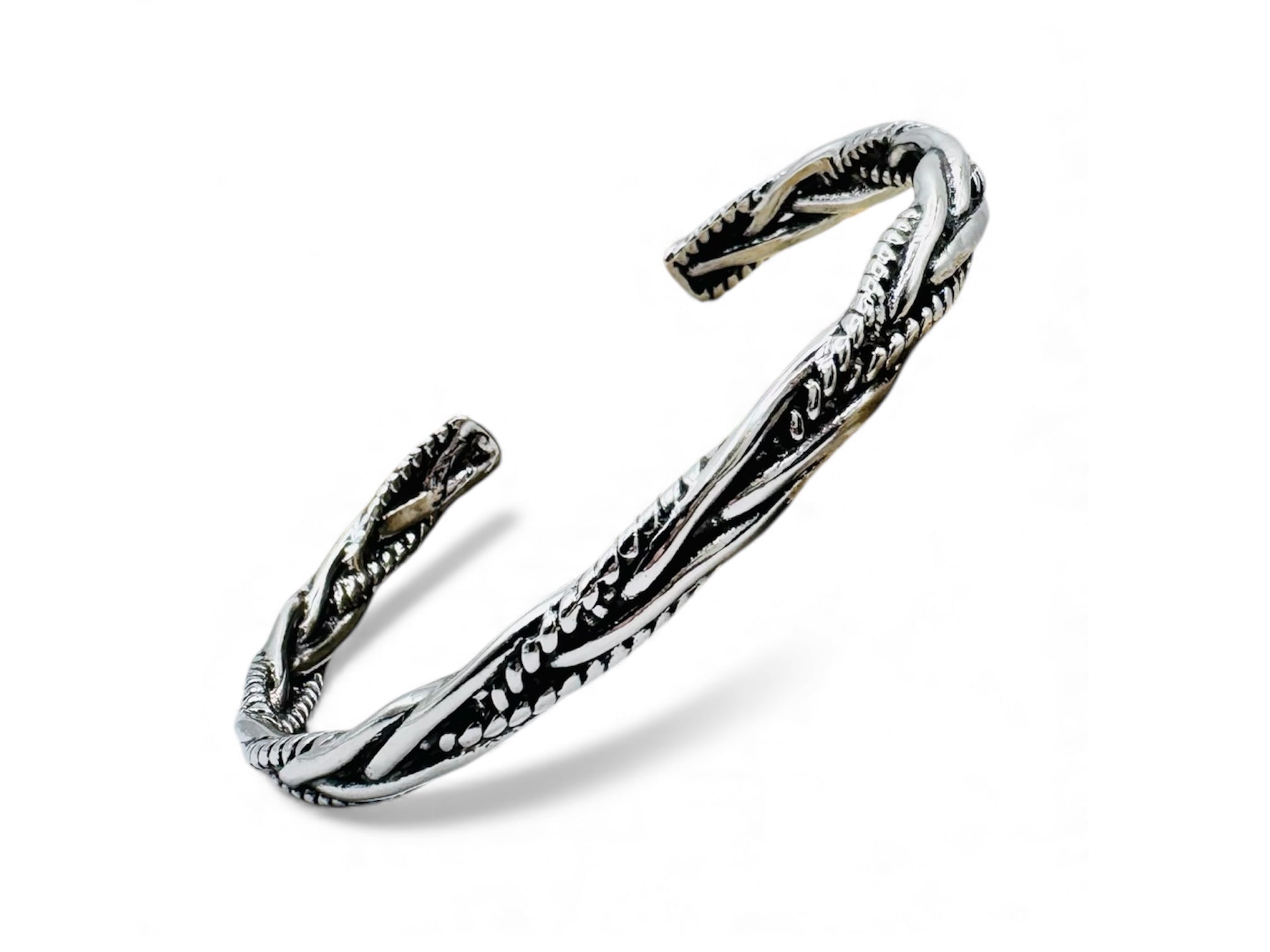 heren edelstaal gevlochten armband