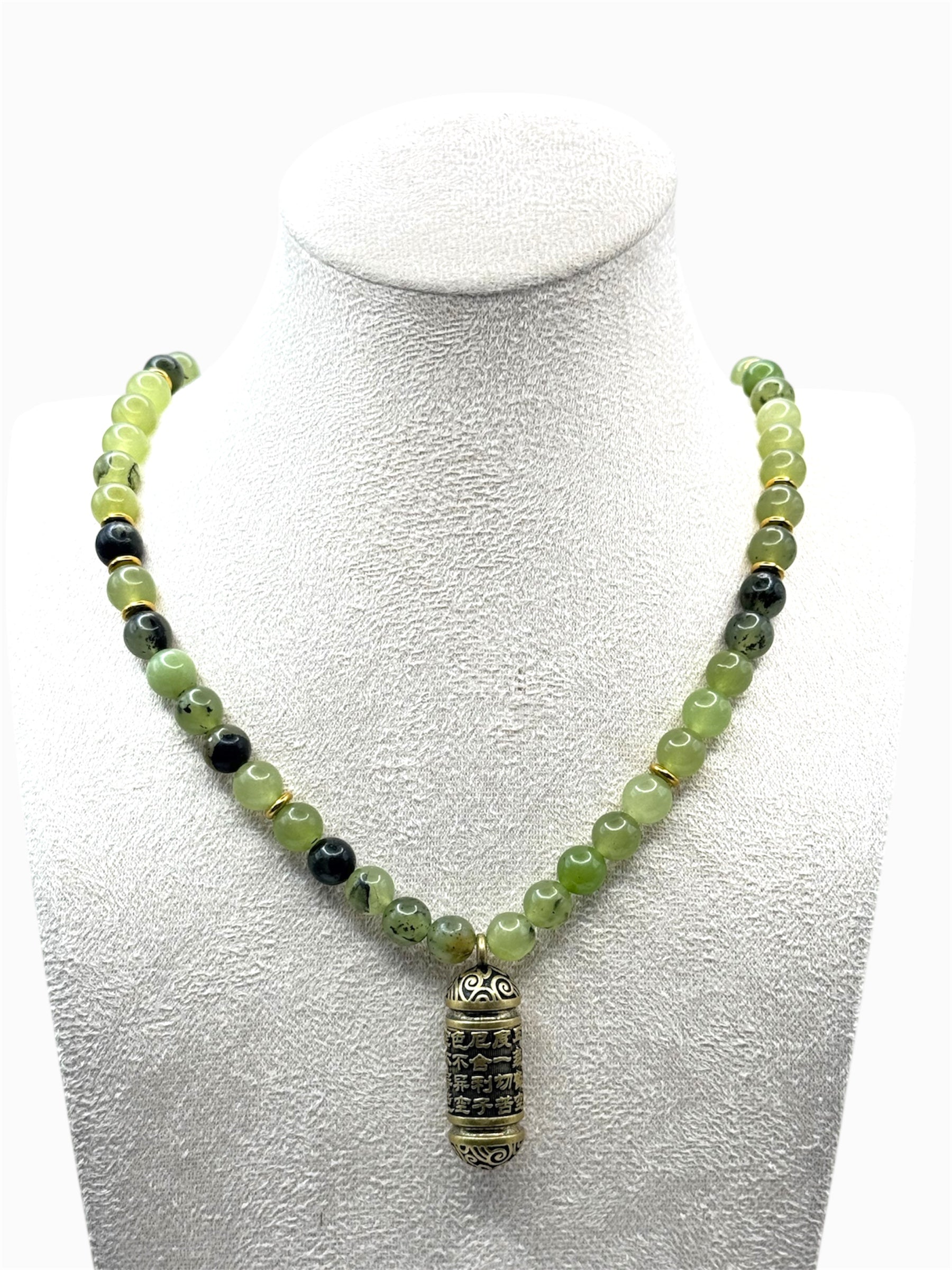 prehniet edelsteen festival ketting, maakt jouw festival ketting compleet