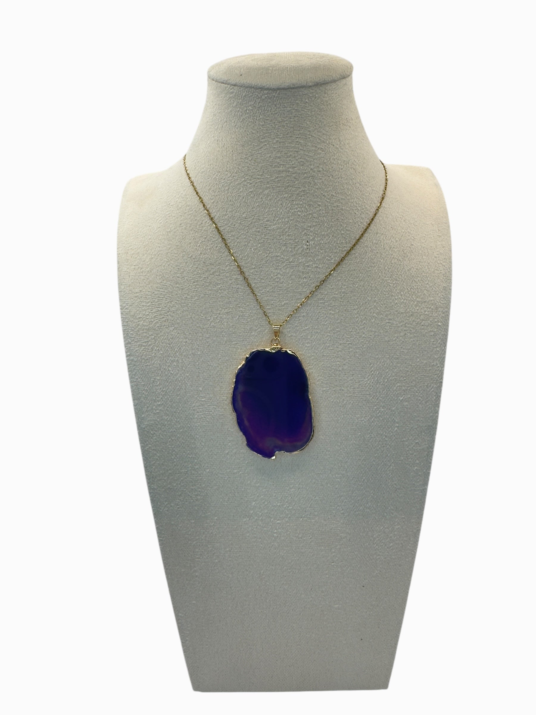 Agaat (glad) ketting